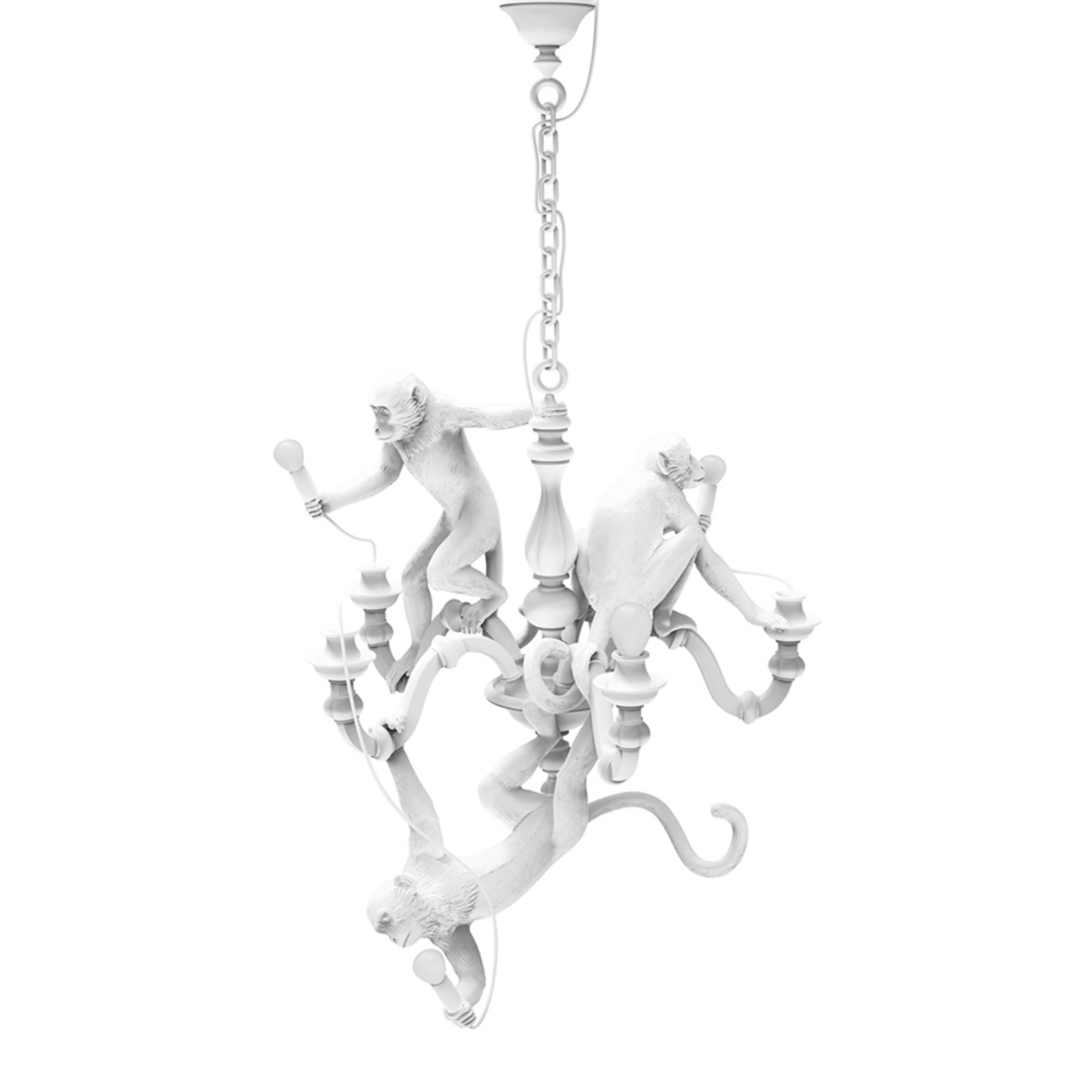 Monkey Chandelier Hvid - Seletti