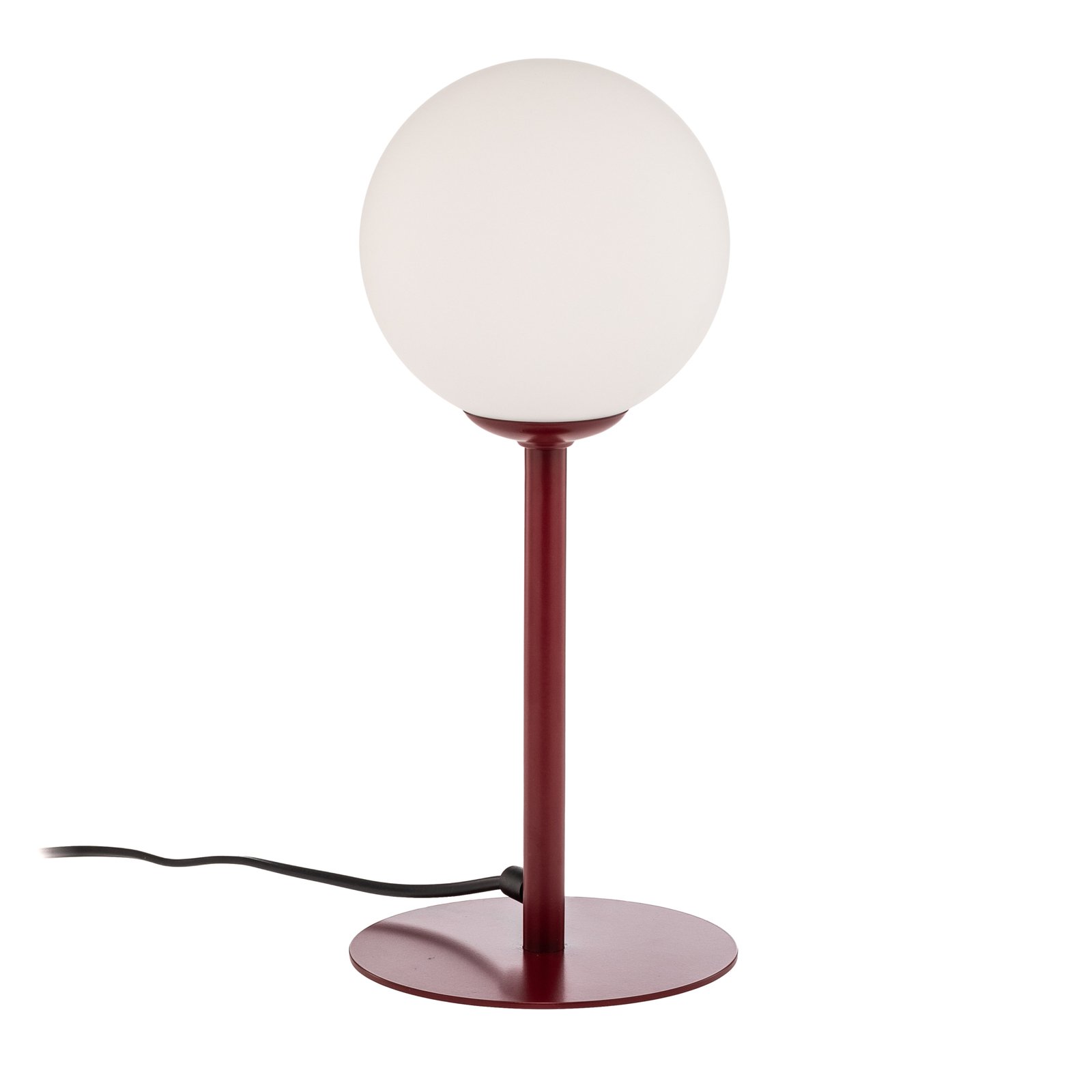 Joel lampă de masă, înălțime 35 cm, bordo/alb
