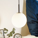 Audo TR Bulb LED-Pendel 1fl schwarz/opal