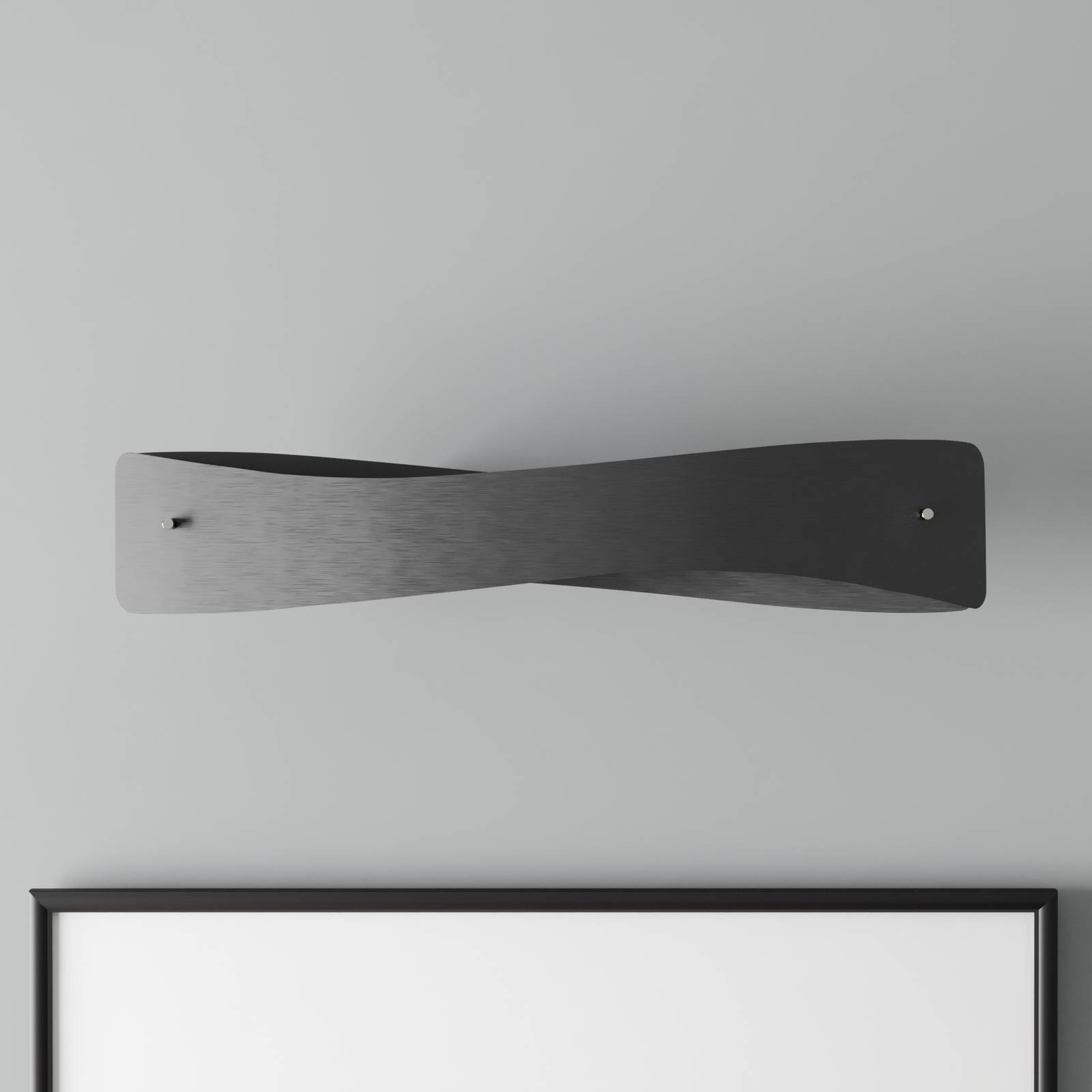 Quitani kinkiet LED Lian, czarny/aluminium