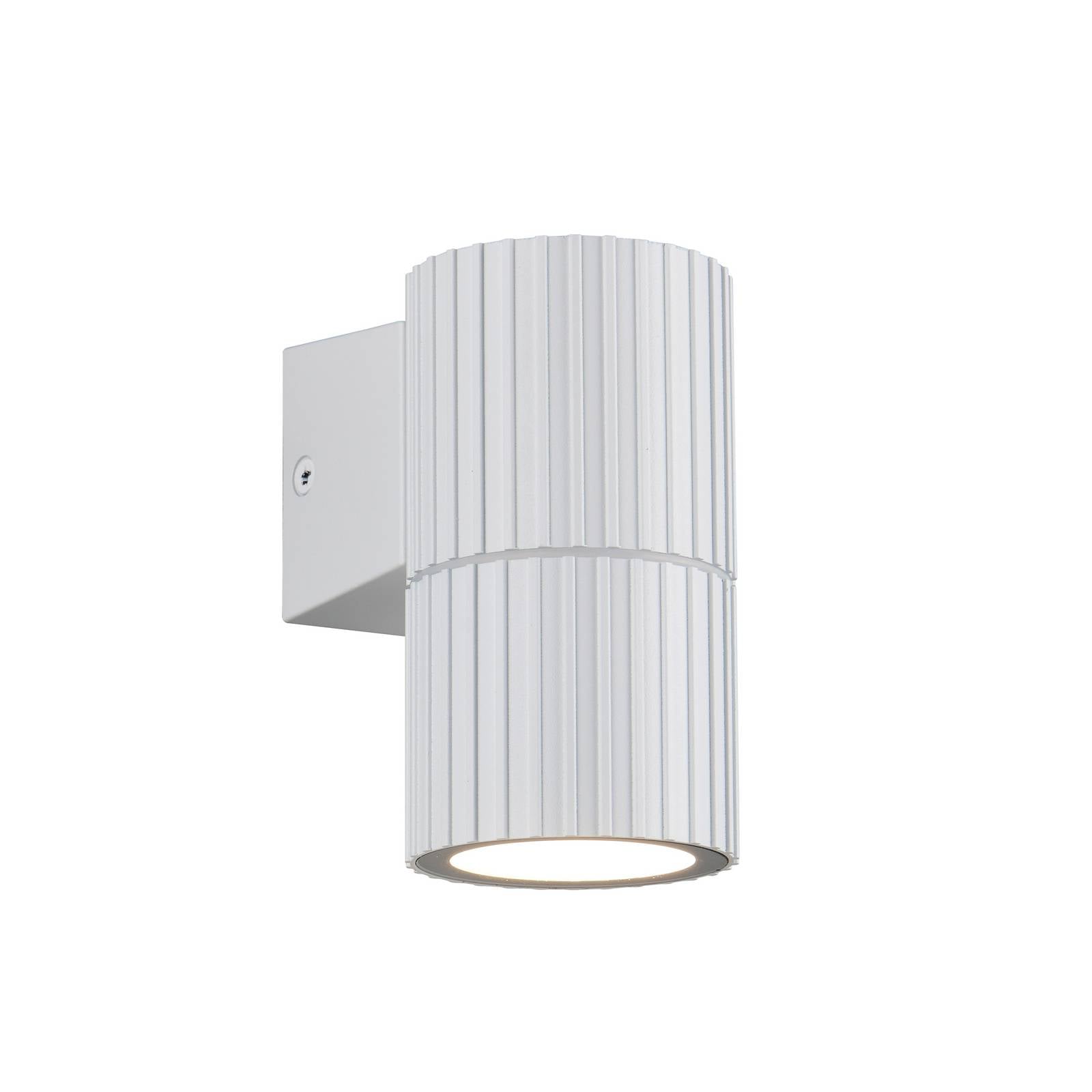 Außenwandlampe Parana, weiß matt, Höhe 11 cm, Metall