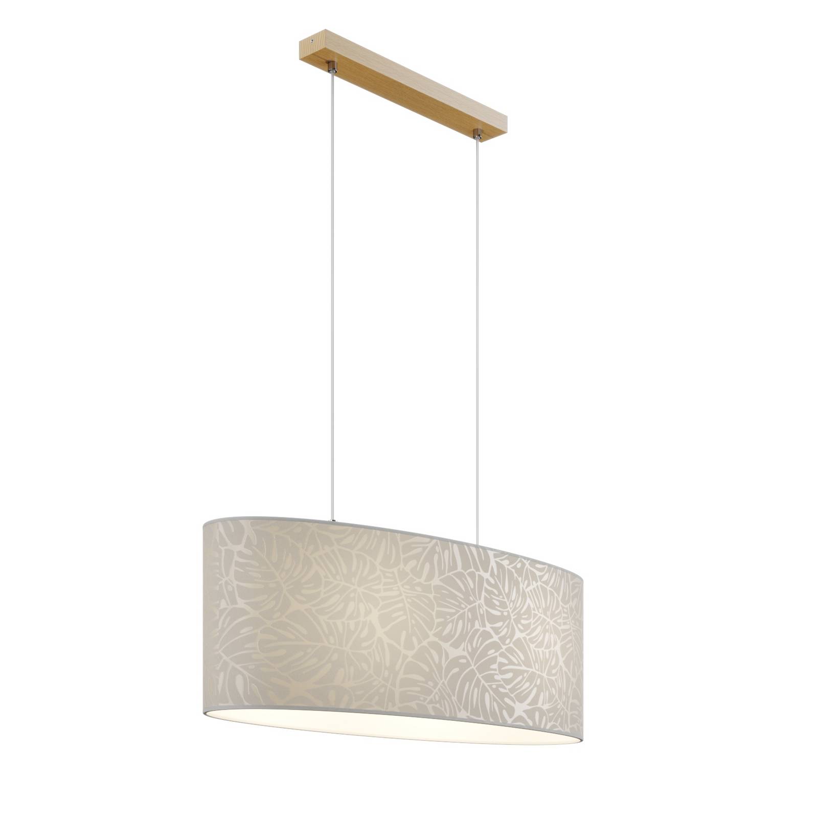 Hängeleuchte Hierro, Schirm oval 70 x 25 cm