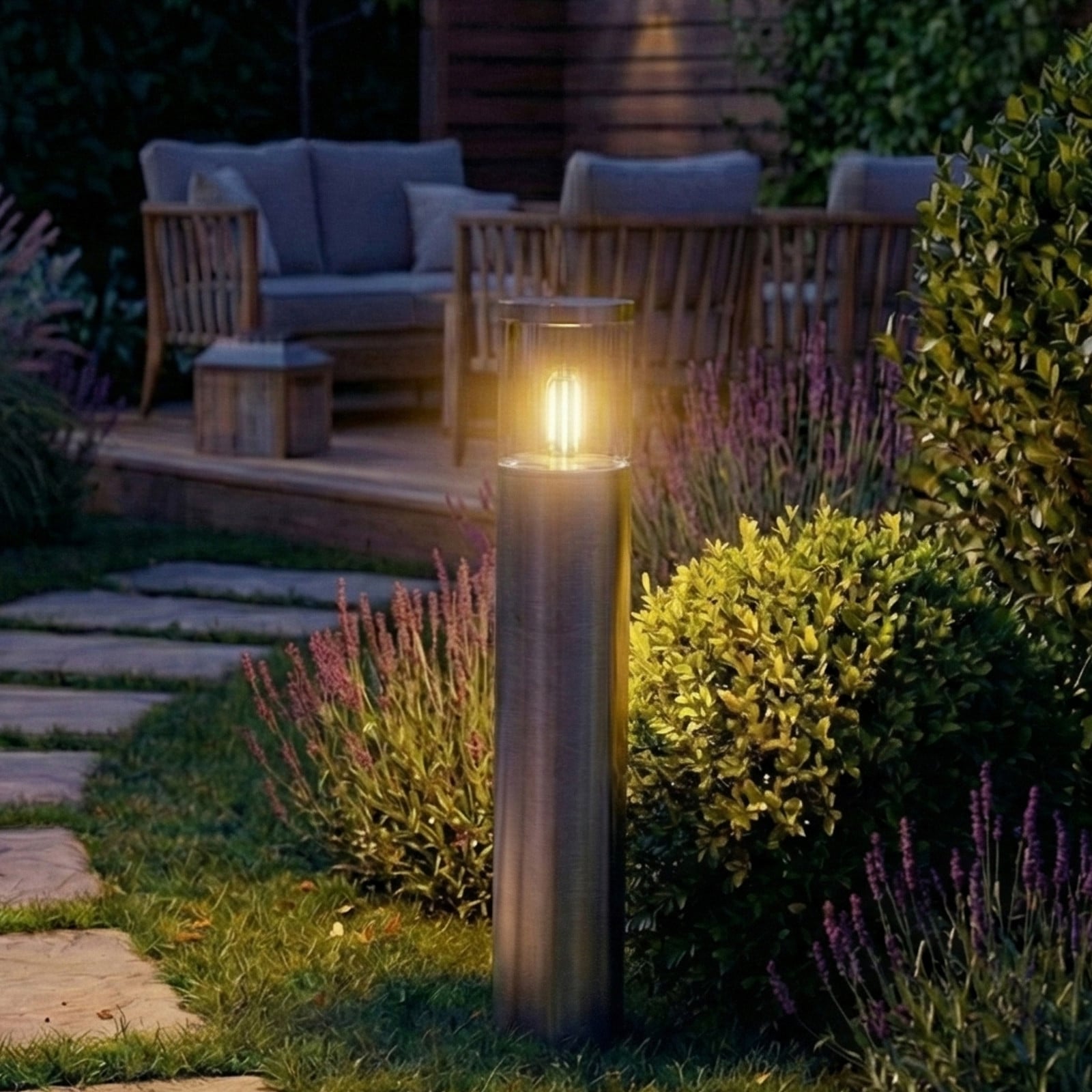 Lampă cu soclu OSRAM ENDURA CLASSIC EBRO oțel inoxidabil 49 cm IP44