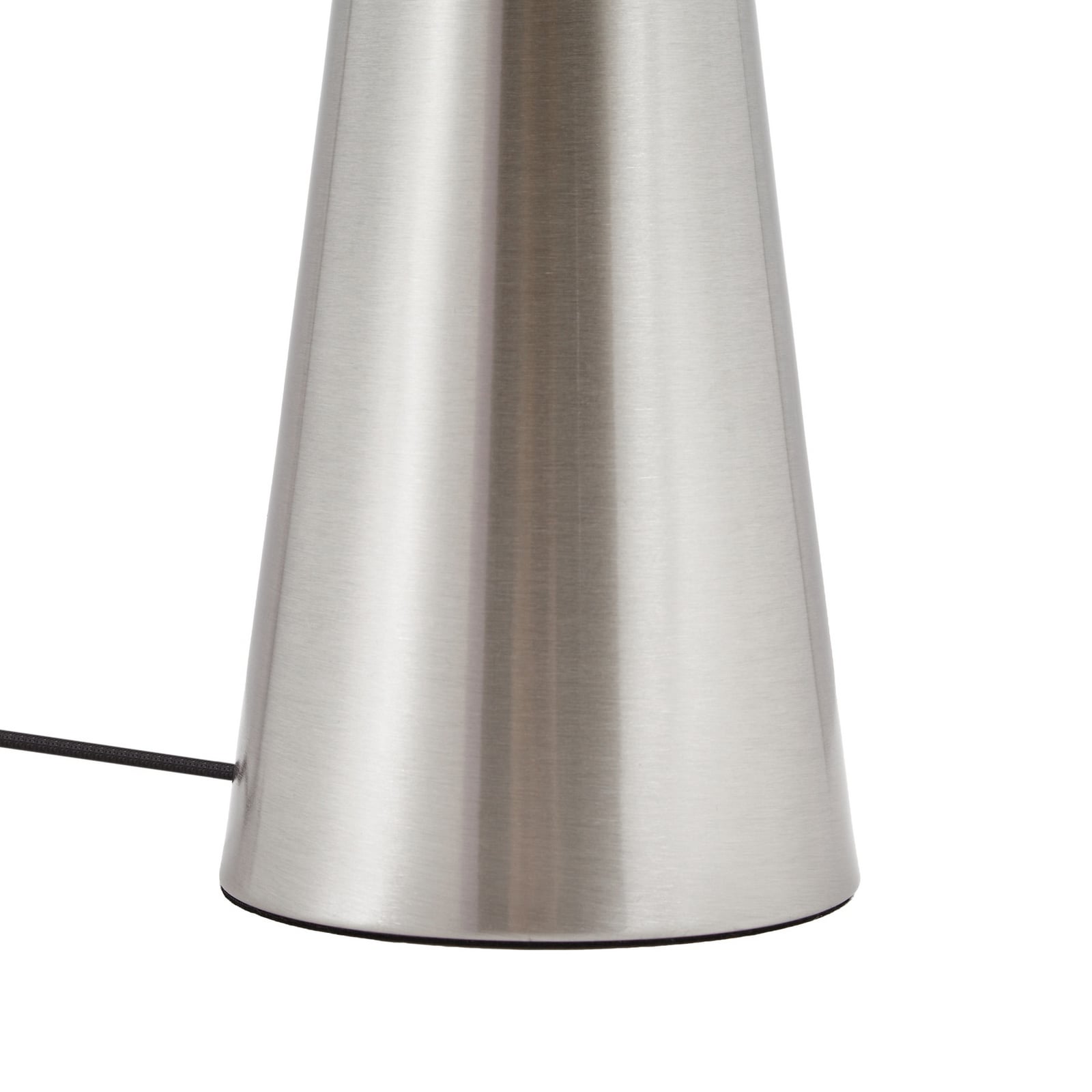 Lampe à poser Stéphane, corde de chanvre, nickel, hauteur 50 cm, métal - Lucande Lampe à poser Stéphane, corde de chanvre, nickel, hauteur 50 cm, métal - Lucande