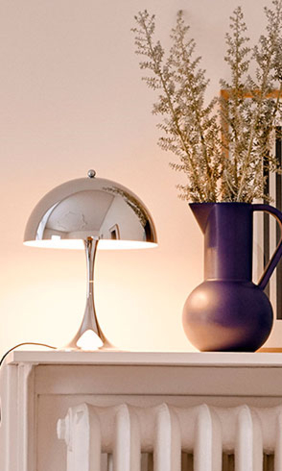 Panthella Table Lamp Lamp 250 Chrome - Louis Poulsen