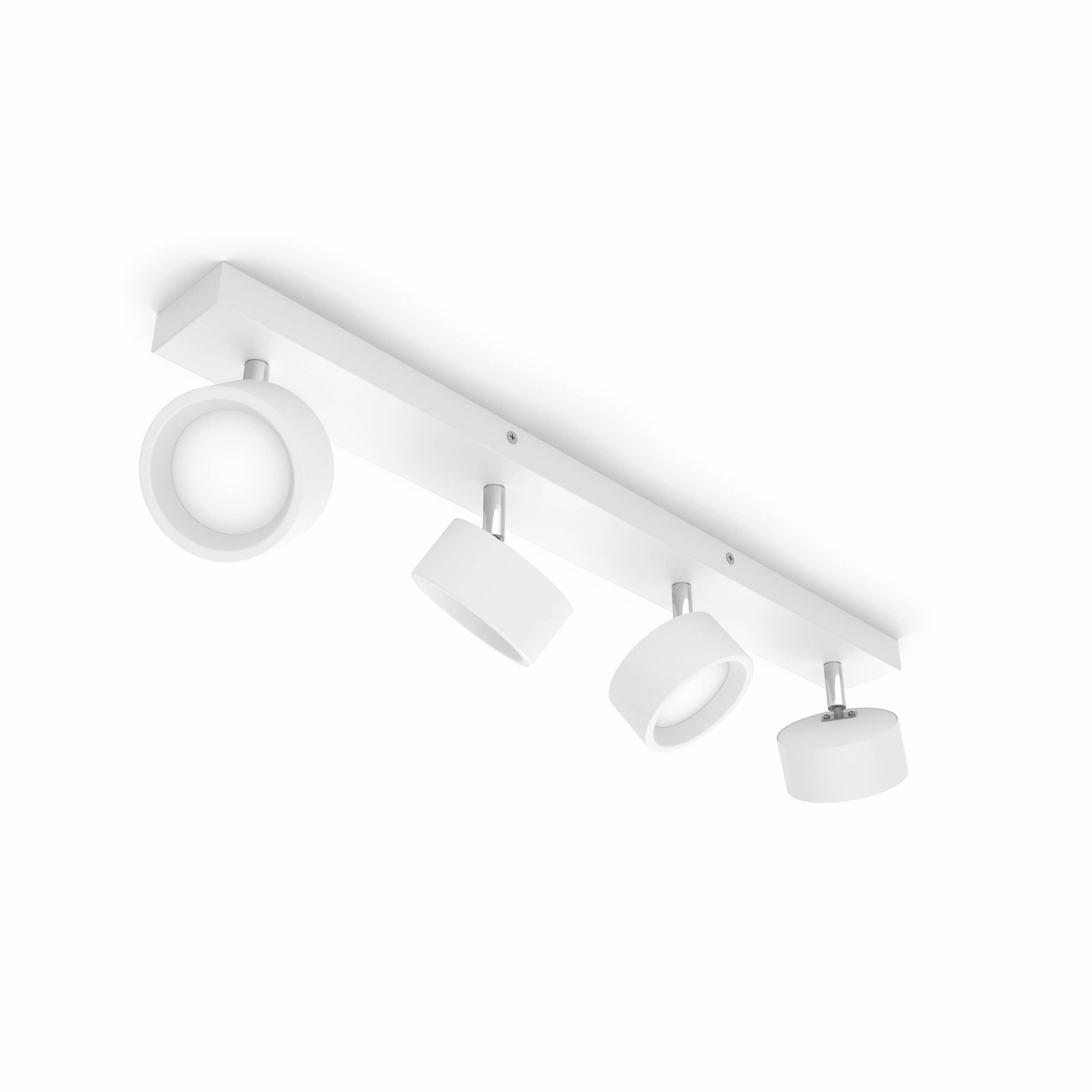 Spot pour plafond LED Bracia à 4 lampes, blanc - Philips