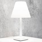 Rotaliana Dina + lámpara de mesa LED carga blanco