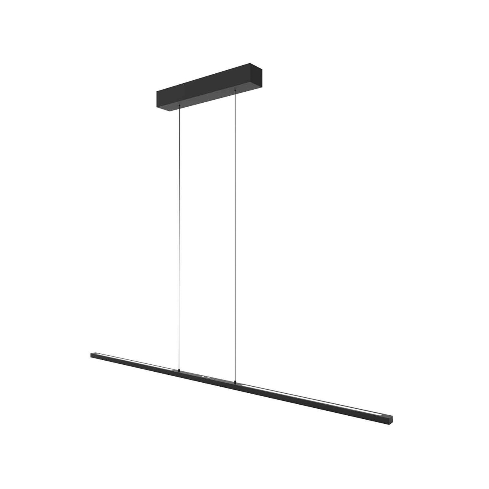 Suspension LED Bande, 155 cm up/down, noir, CCT, variateur d'intensité