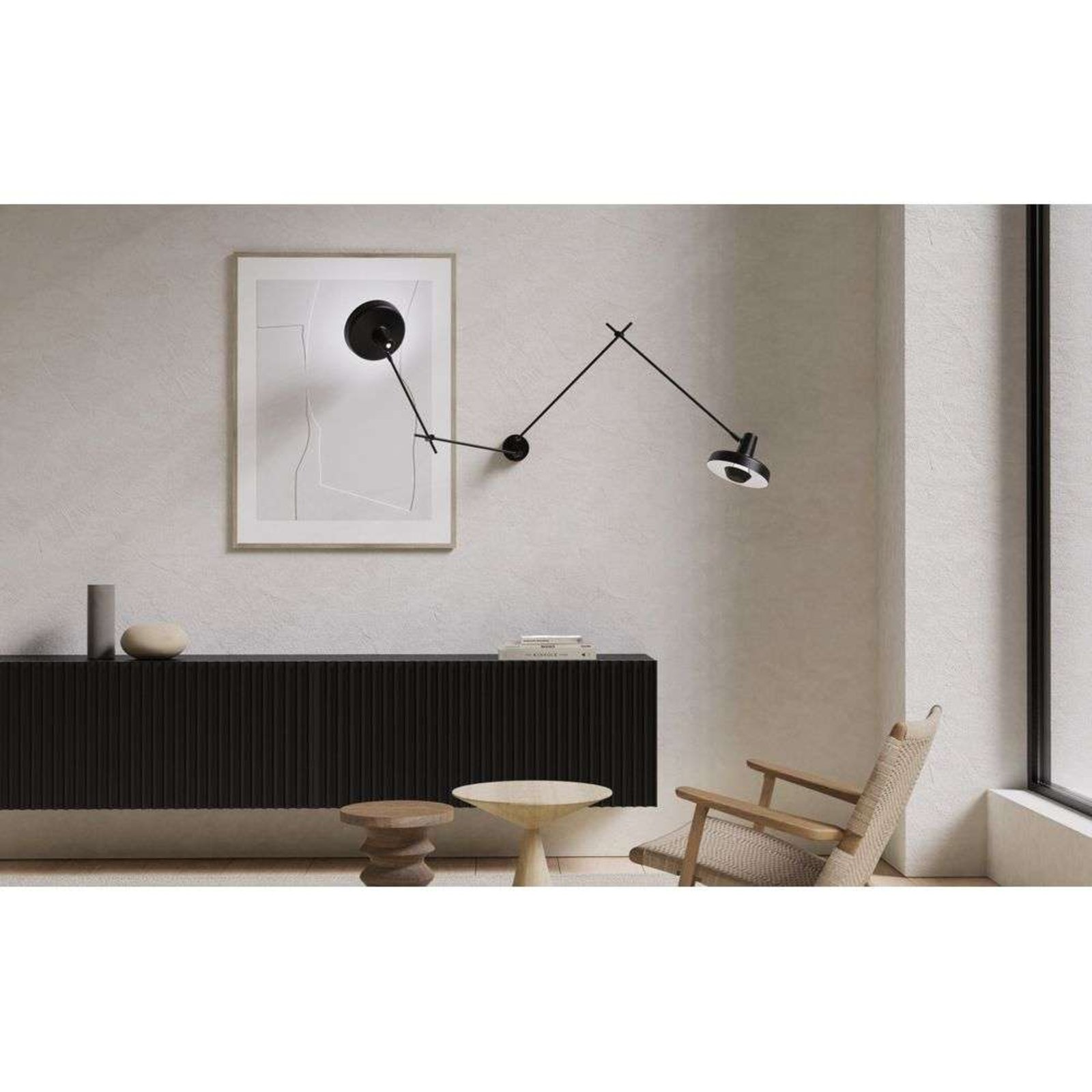 Arigato Wall Lamp Double Long Short Black - Grupa