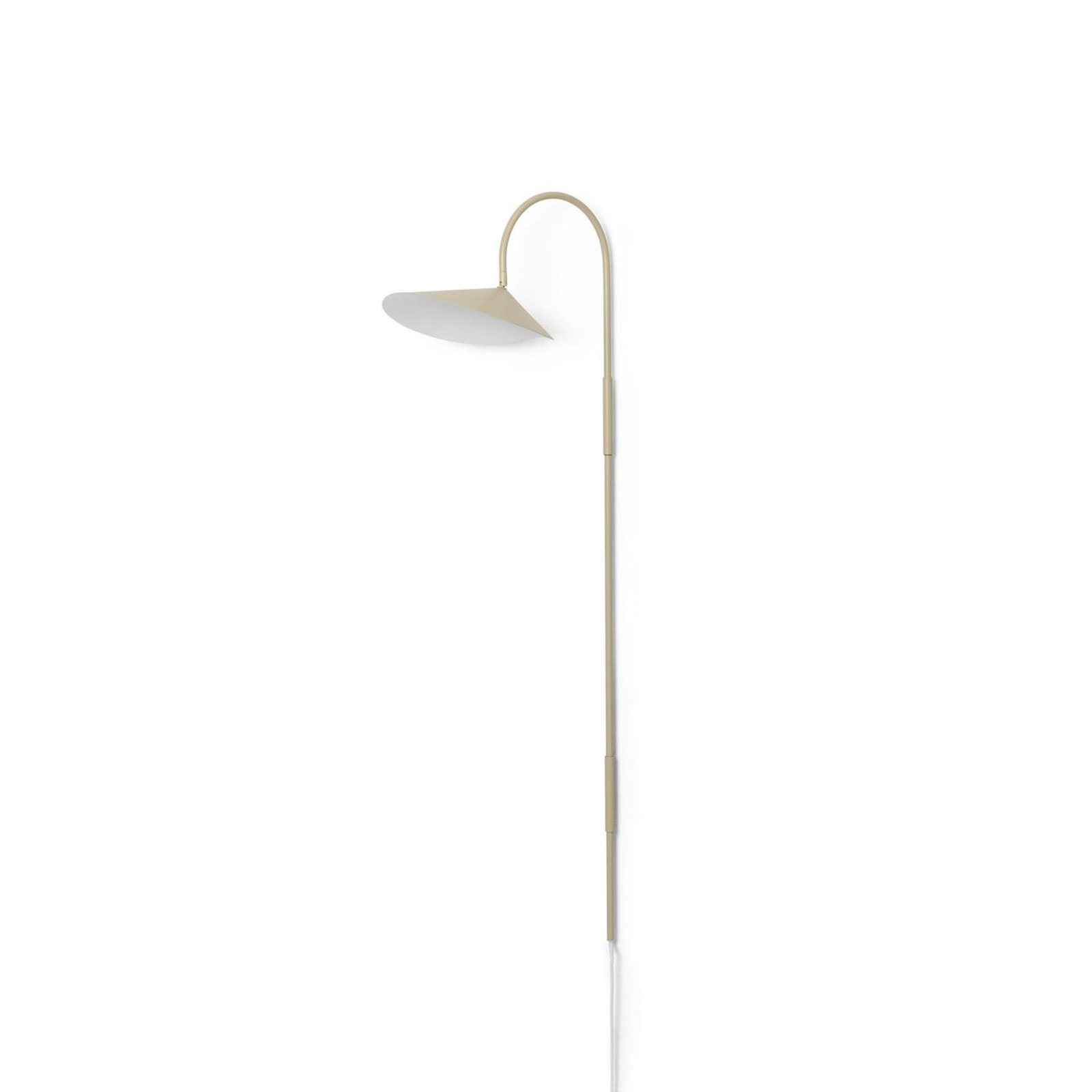 ferm LIVING Arum Zwenkbare wandlamp, beige, stekker