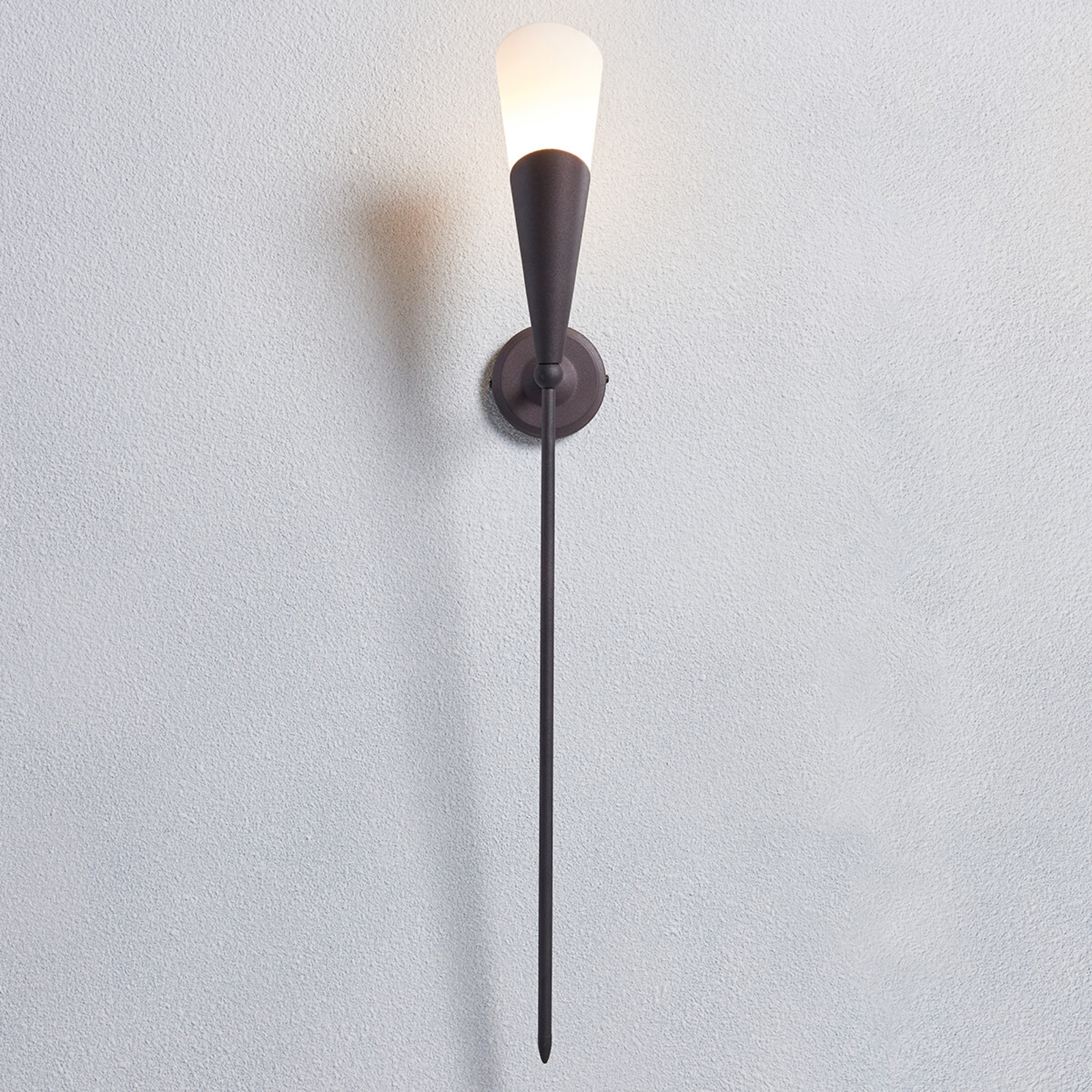 Rusty brown wall torch Estelle