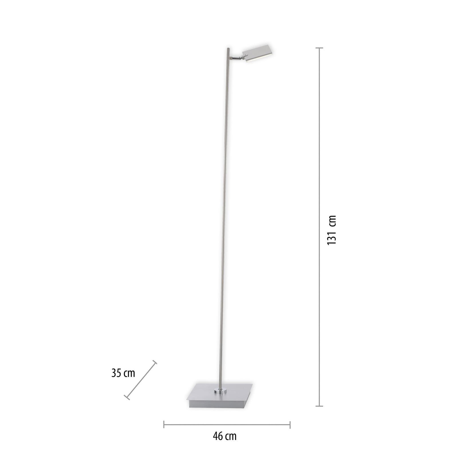 Mira LED-Stehleuchte, diamond, Fernbedienung, CCT - PURE Mira LED-Stehleuchte, diamond, Fernbedienung, CCT - PURE