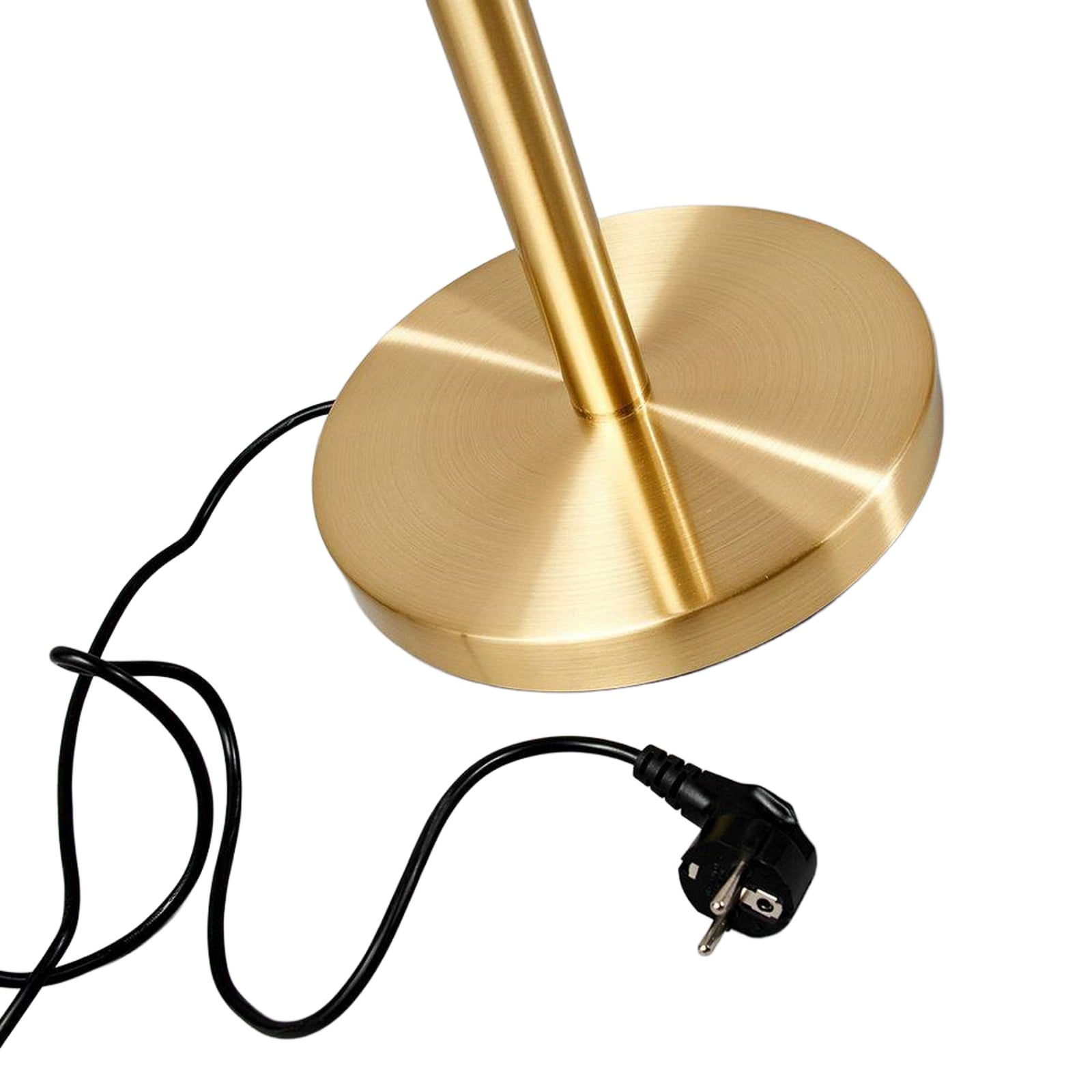 Elaina Floor Lamp, Brass/White - Lindby Elaina Floor Lamp, Brass/White - Lindby