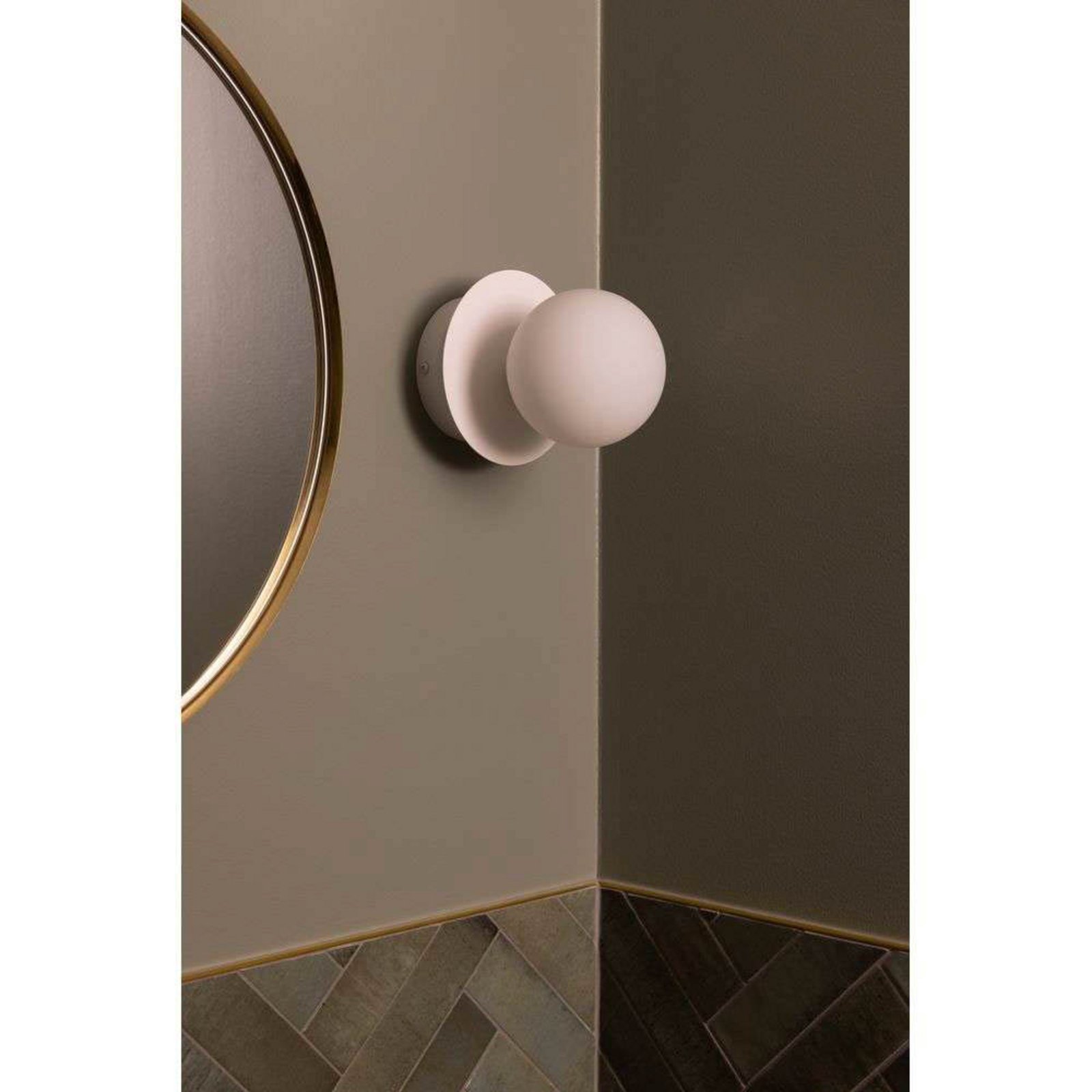 Art Deco Aplică de Perete/Plafonieră IP44 White - Globen Lighting