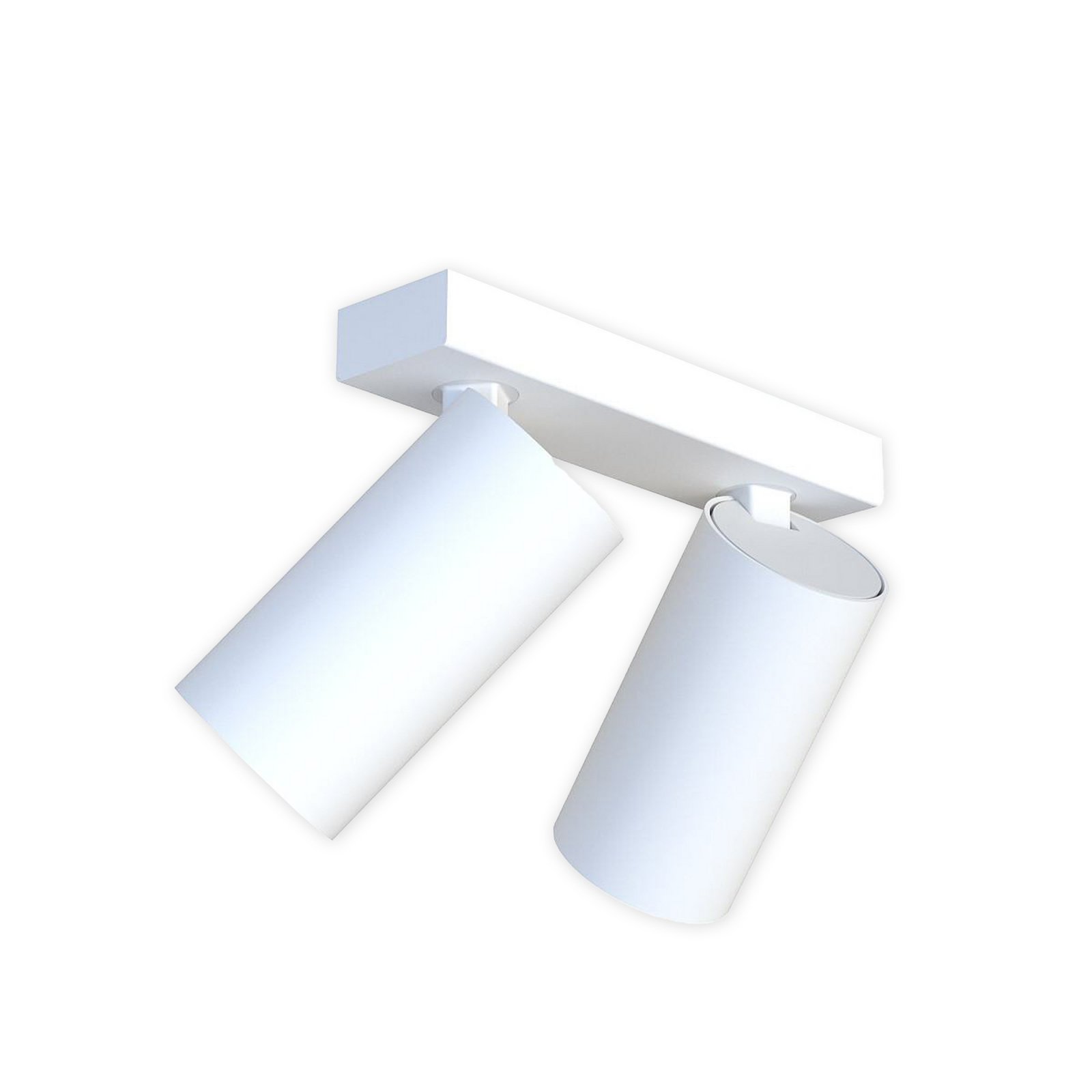Spot pour plafond Mono II, à 2 lampes, blanc, 31 cm de long, GU10