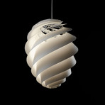 LE KLINT Swirl 2 - weiße Designer-Hängeleuchte