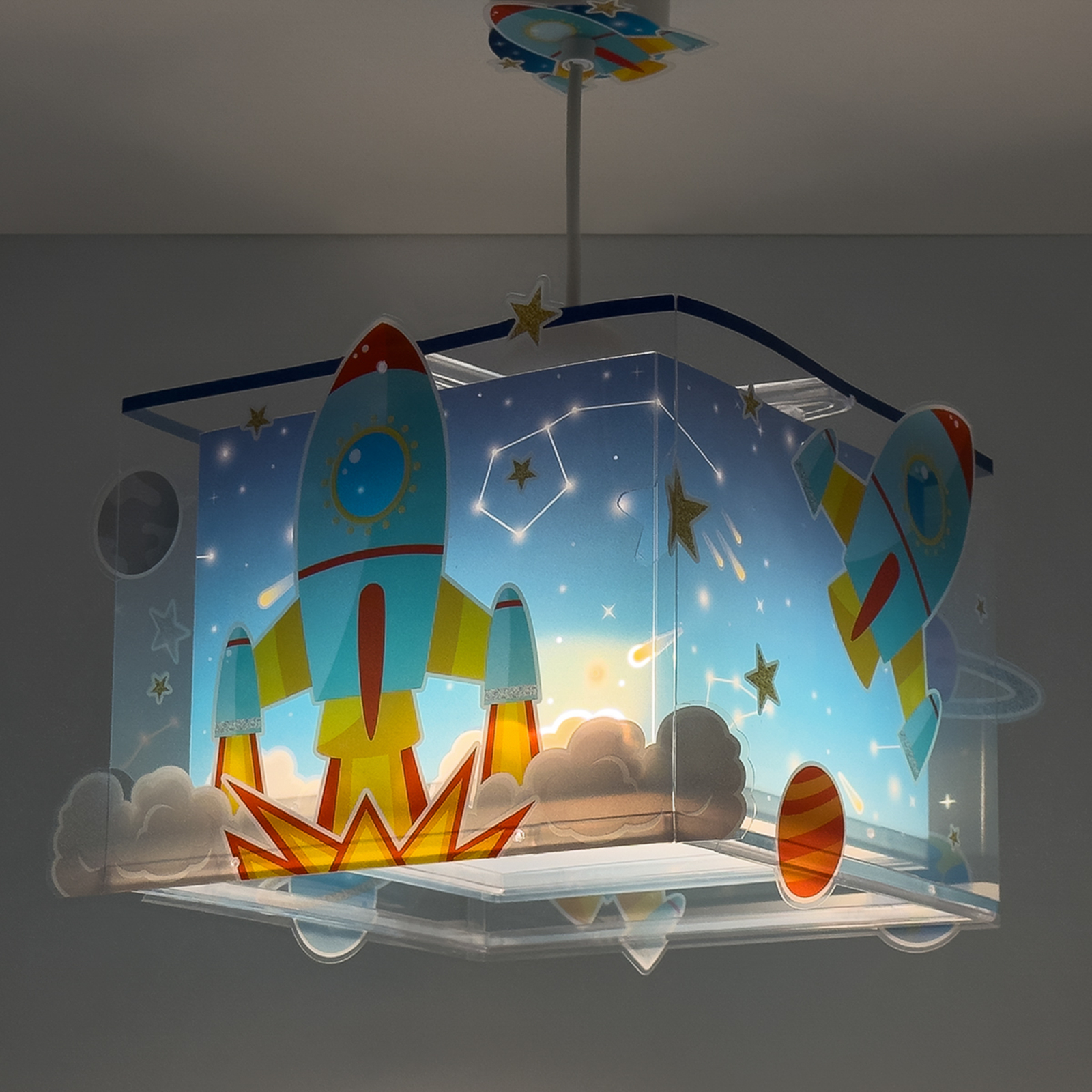Далбер Ракета - висящо осветление за детски стаи