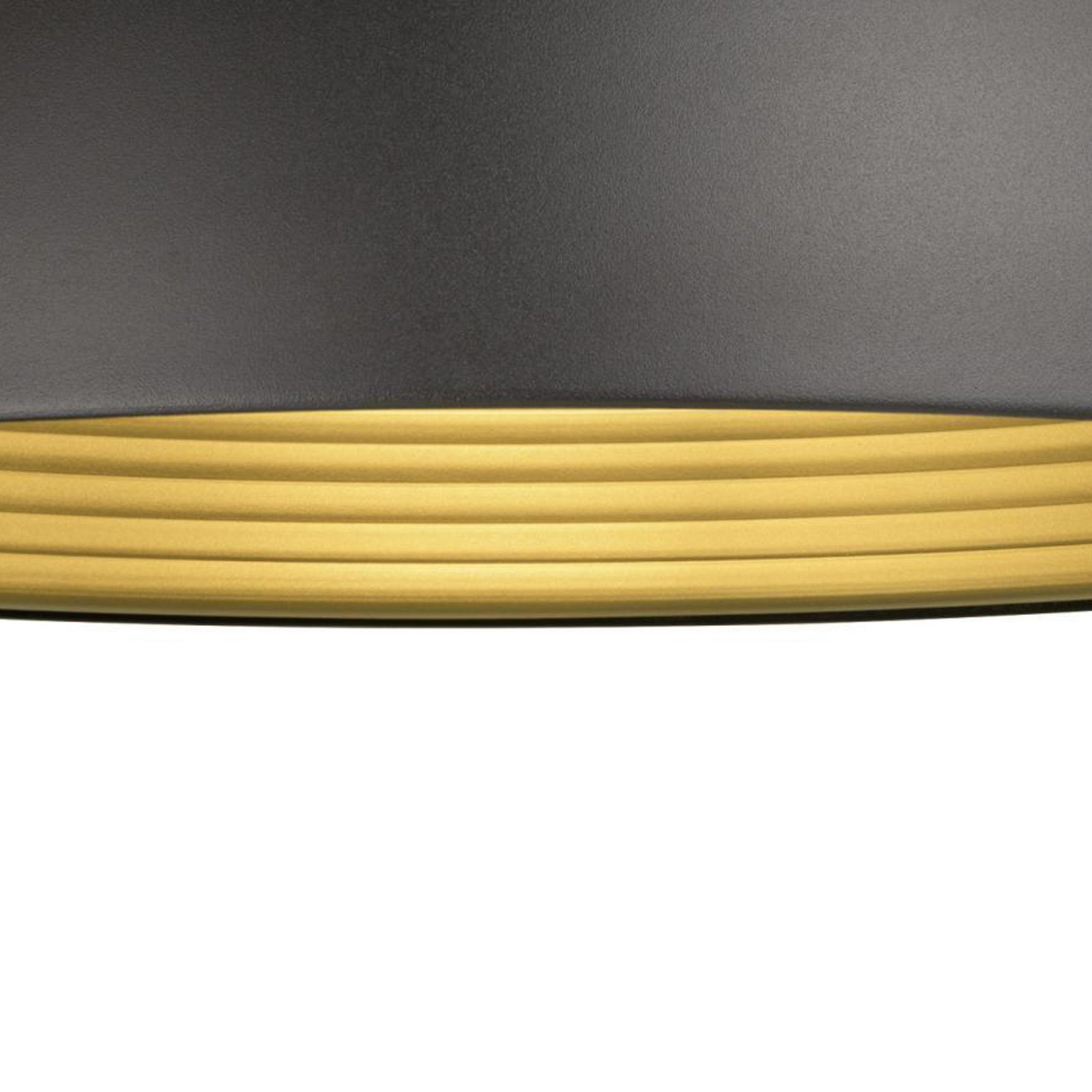 SLV Żyrandol Forchini M, 50 cm, czarny/złoty, metal