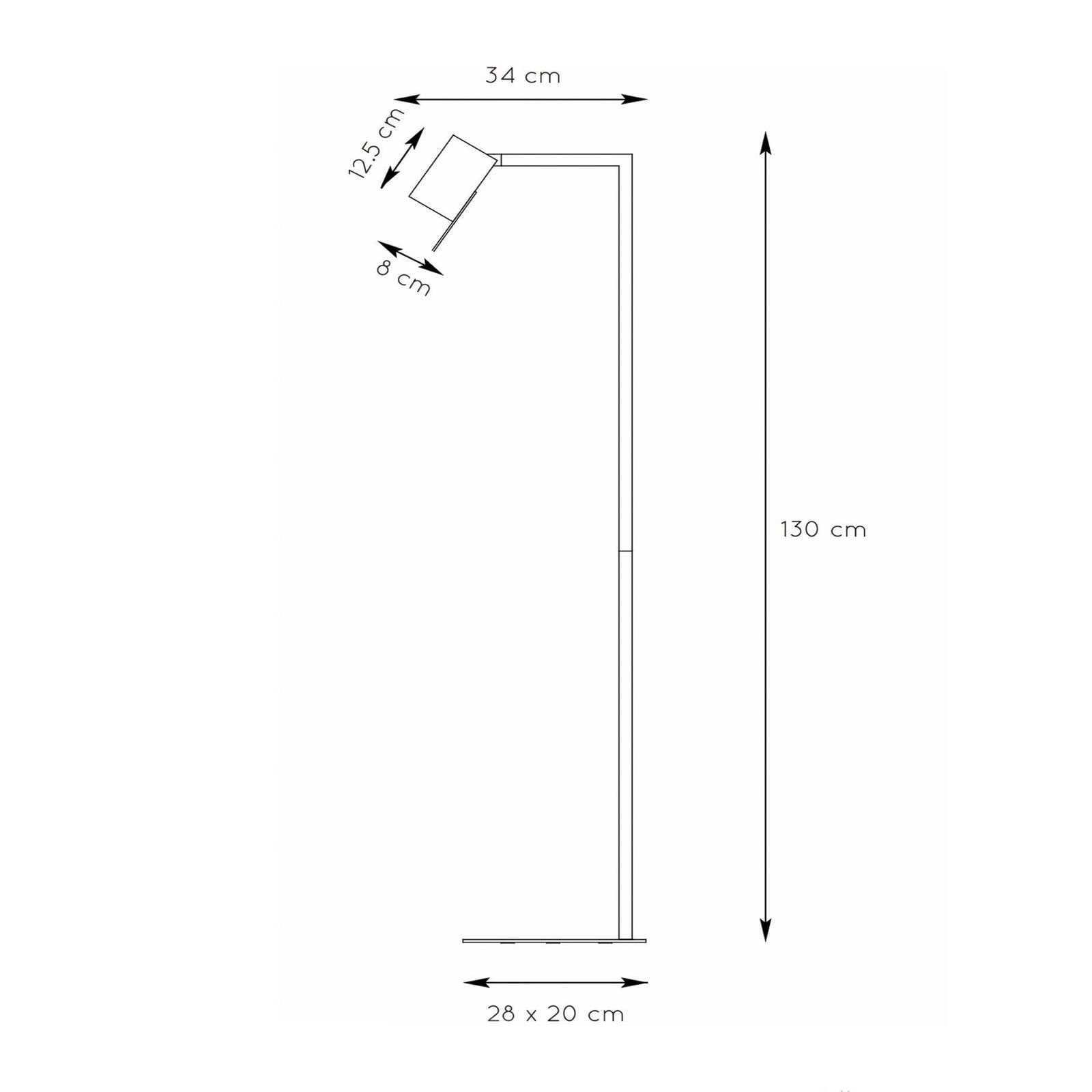 Lucide Piantana Lesley, Taupe, Altezza 130 Cm, Metallo