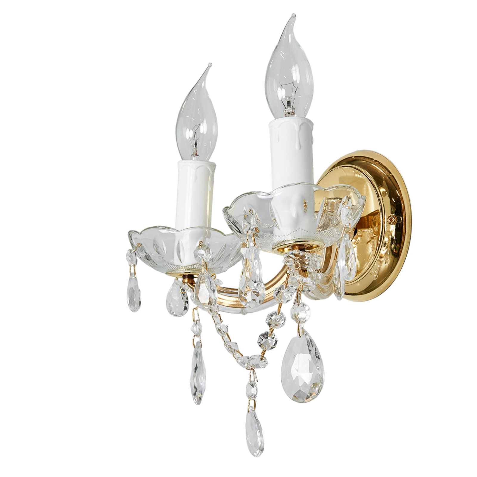 Marie Claire zidna svjetiljka, kristalno staklo, 2 svjetla