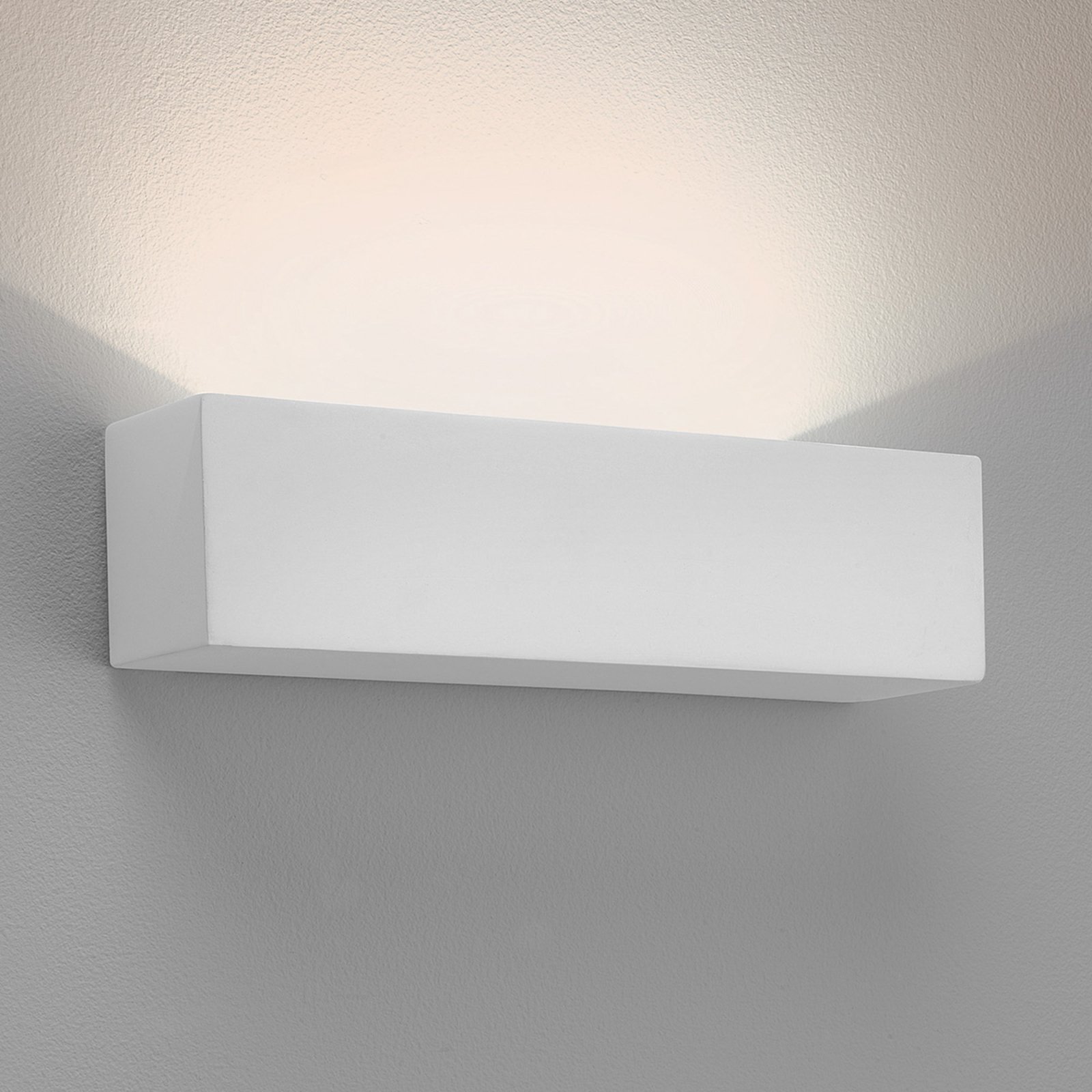 Astro Parma 250 LED wall lamp, plaster, 2,700 K, for Living / Dining Room, plaster, 8.7 W, energy efficiency: A, W: 25 cm, H: 6 cm