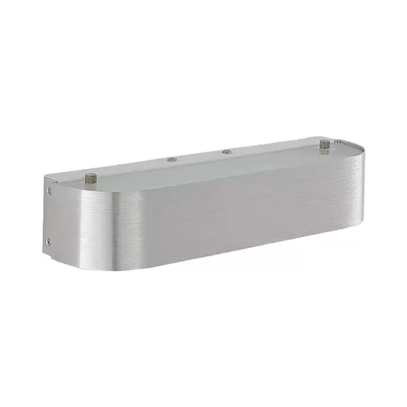 Lampenwelt Wandleuchte Nika mit E14-Fassung, Aluminium