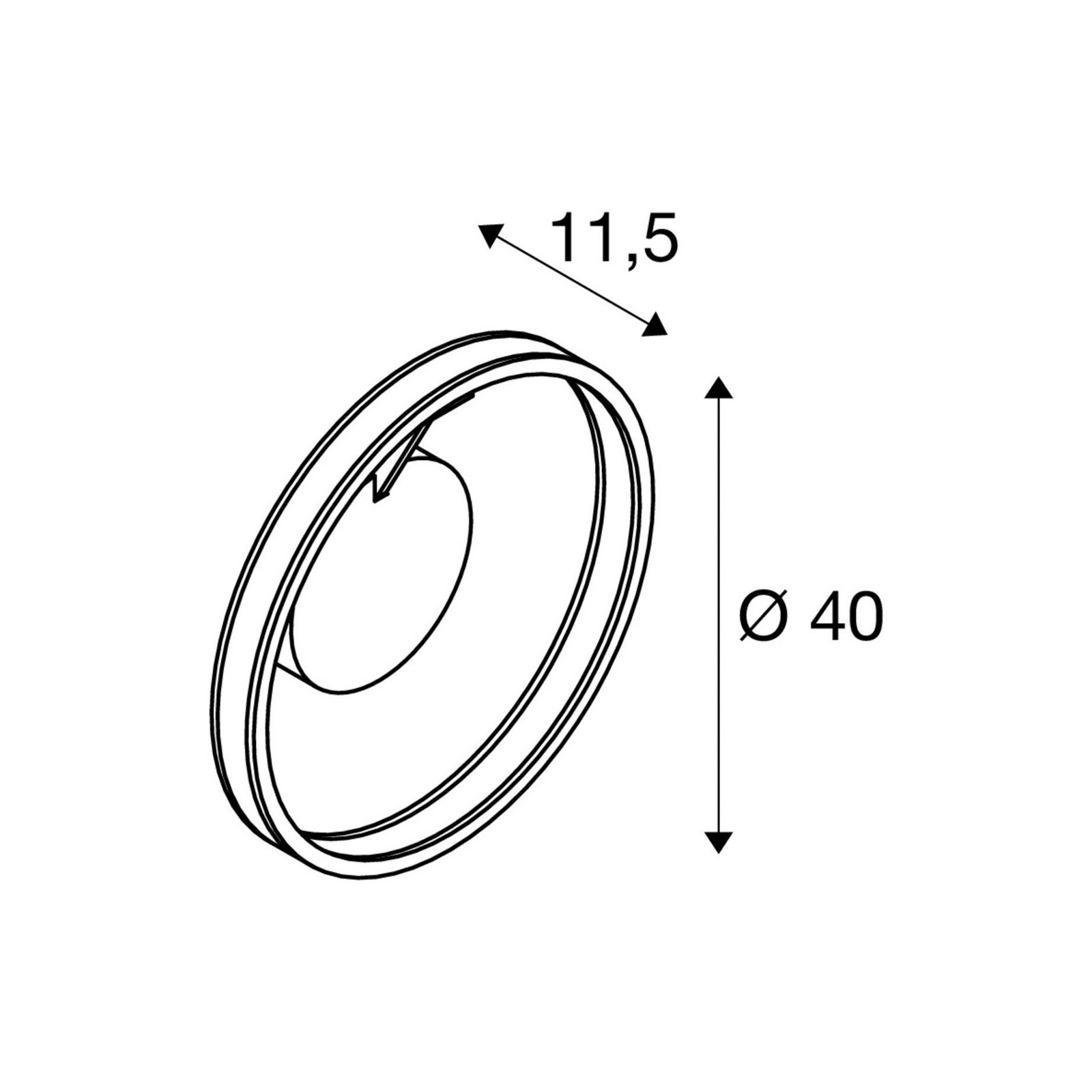 SLV LED ceiling light One, Ø 40 cm, white, metal, CCT