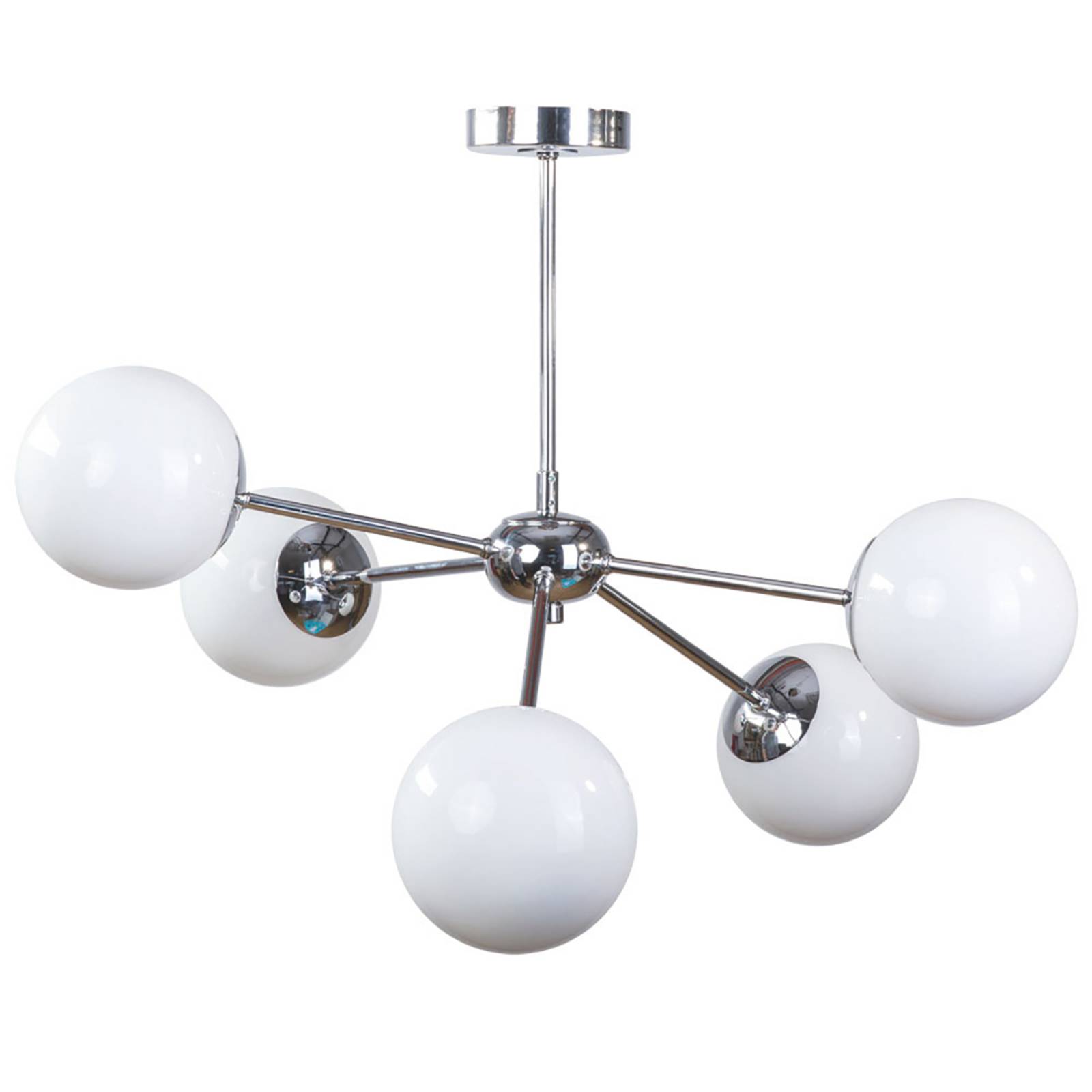 Taklampa Dori, 5 lampor, krom