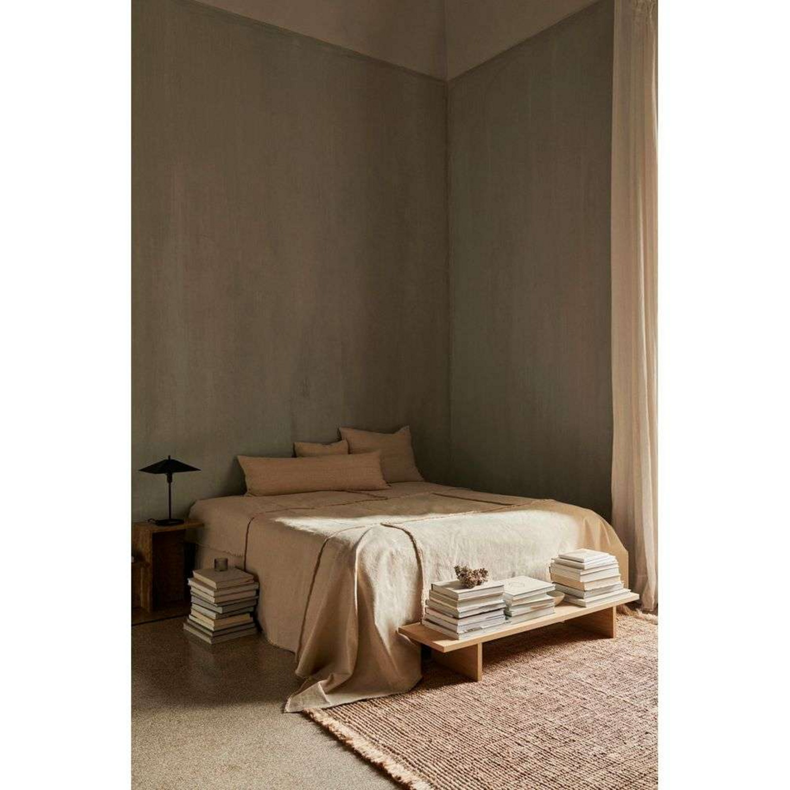 Offset Bedspread Off-White - ferm LIVING