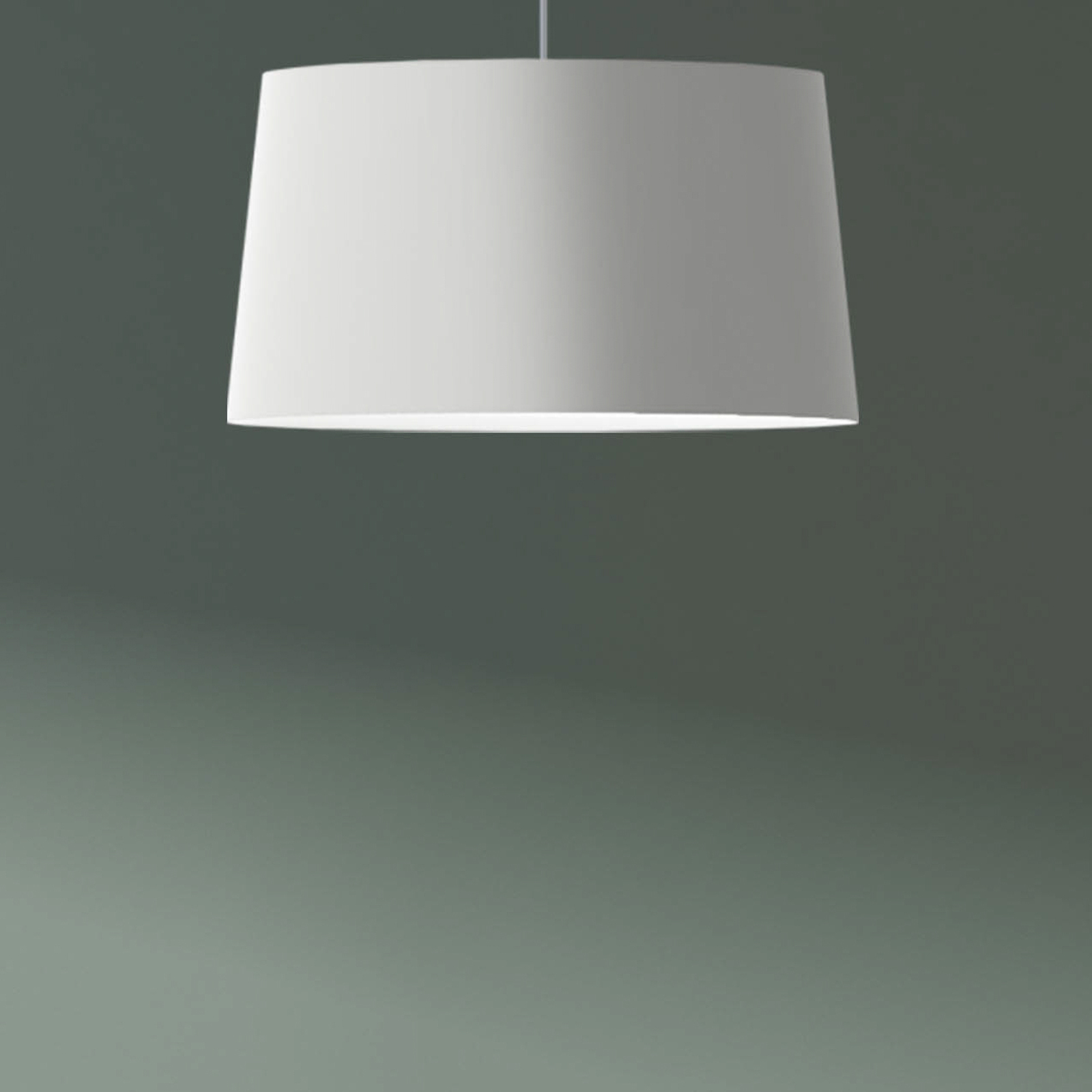 Aluminor Sacha hanging light, fabric lampshade
