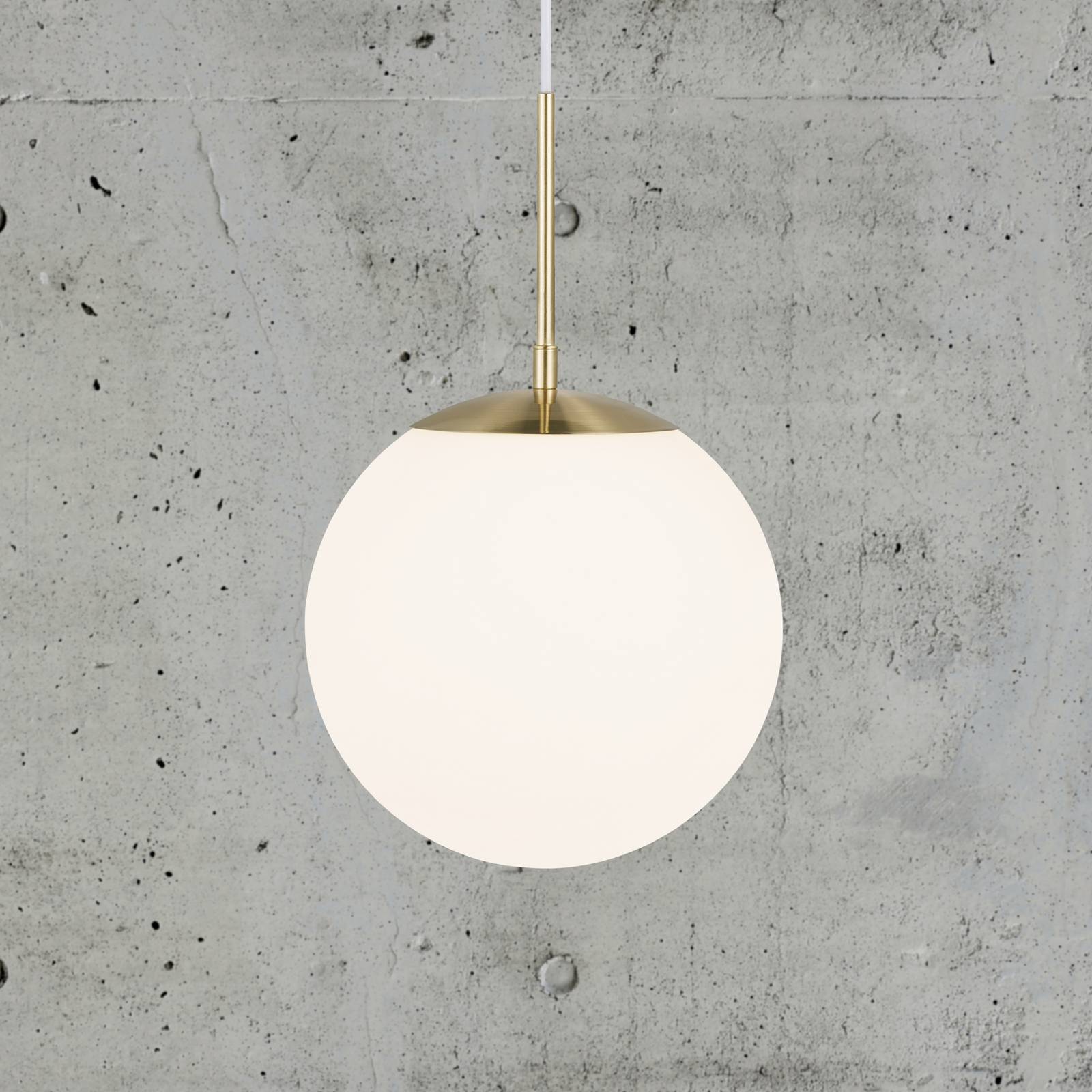 Nordlux Suspension Grant en laiton avec boule de verre Ø 25cm