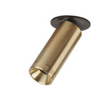 Domino Mini inbouwspot messing hoogte 10 cm GU10-LED - Antidark