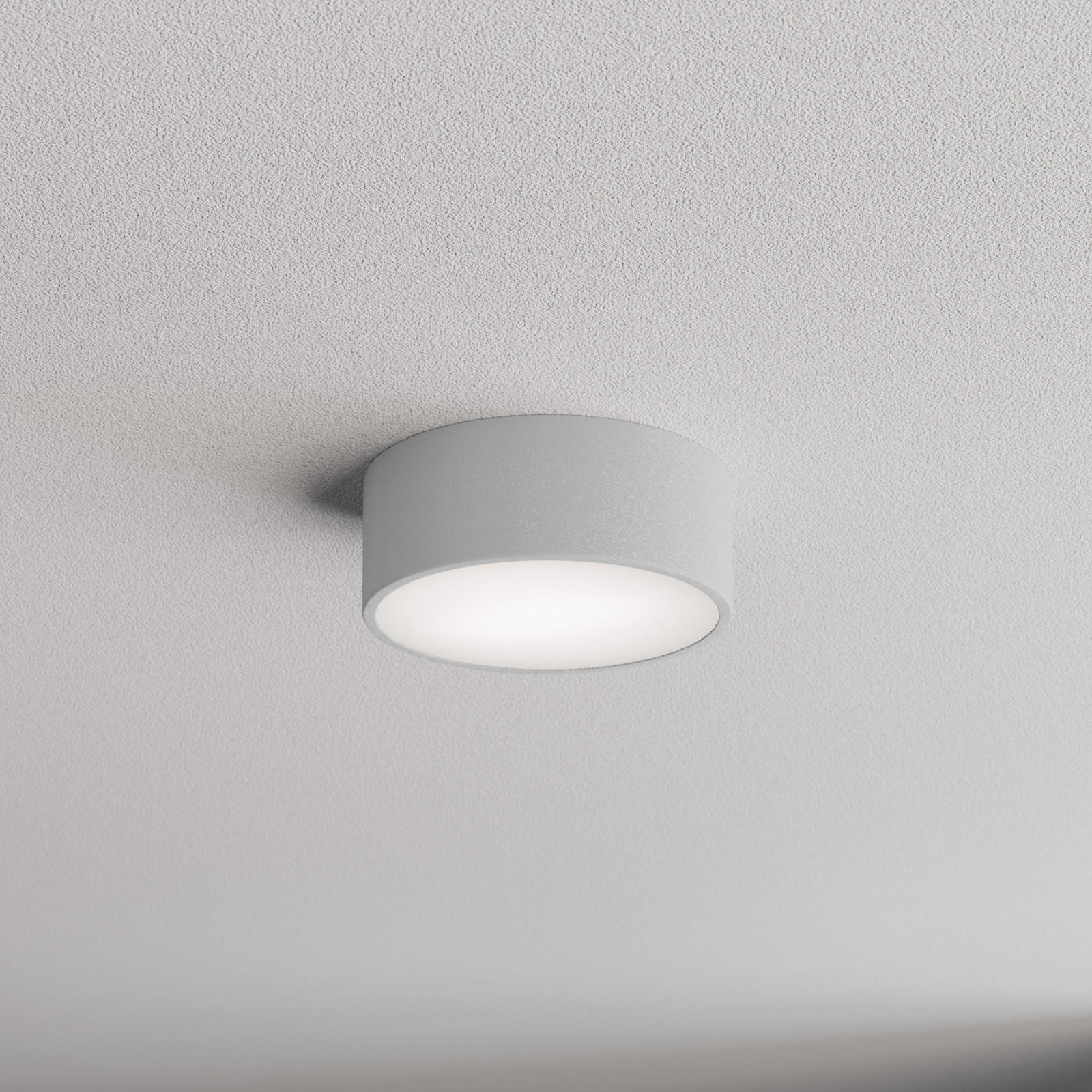 TEMAR LIGHTING Plafonieră Cleo Ø 20 cm IP54 gri metal E27 - Baie