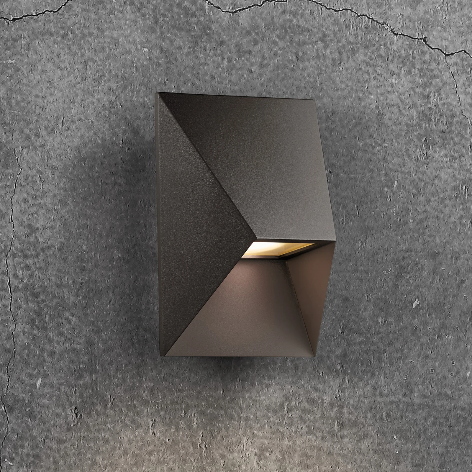 Außenwandleuchte Pontio 15, Breite 15 cm, schwarz