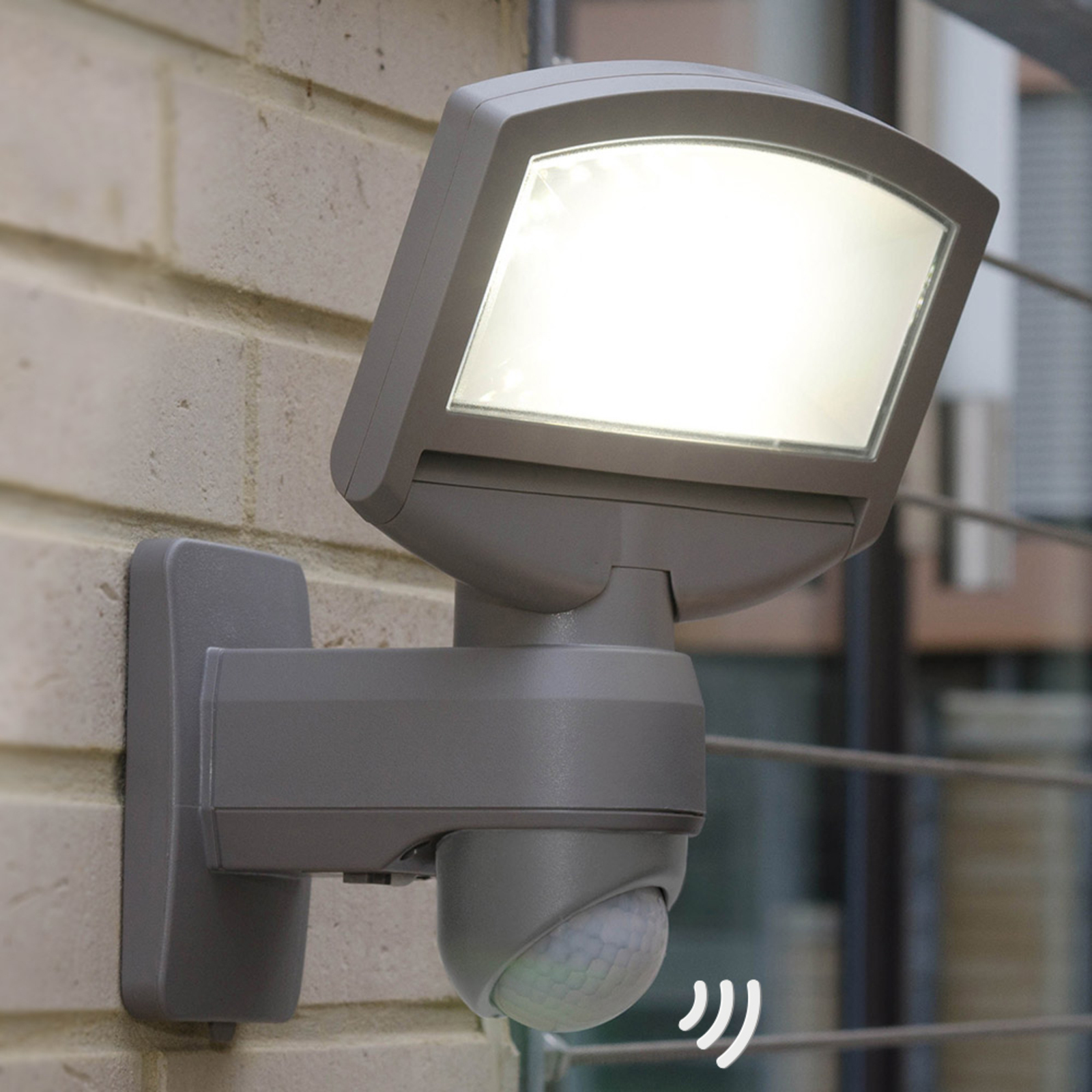 Eco-Light Lord Sunshine LED solar ext wall light with module, Weather-resistant plastic, 0.4 W, energy efficiency: A+, W: 18 cm, H: 24.5 cm