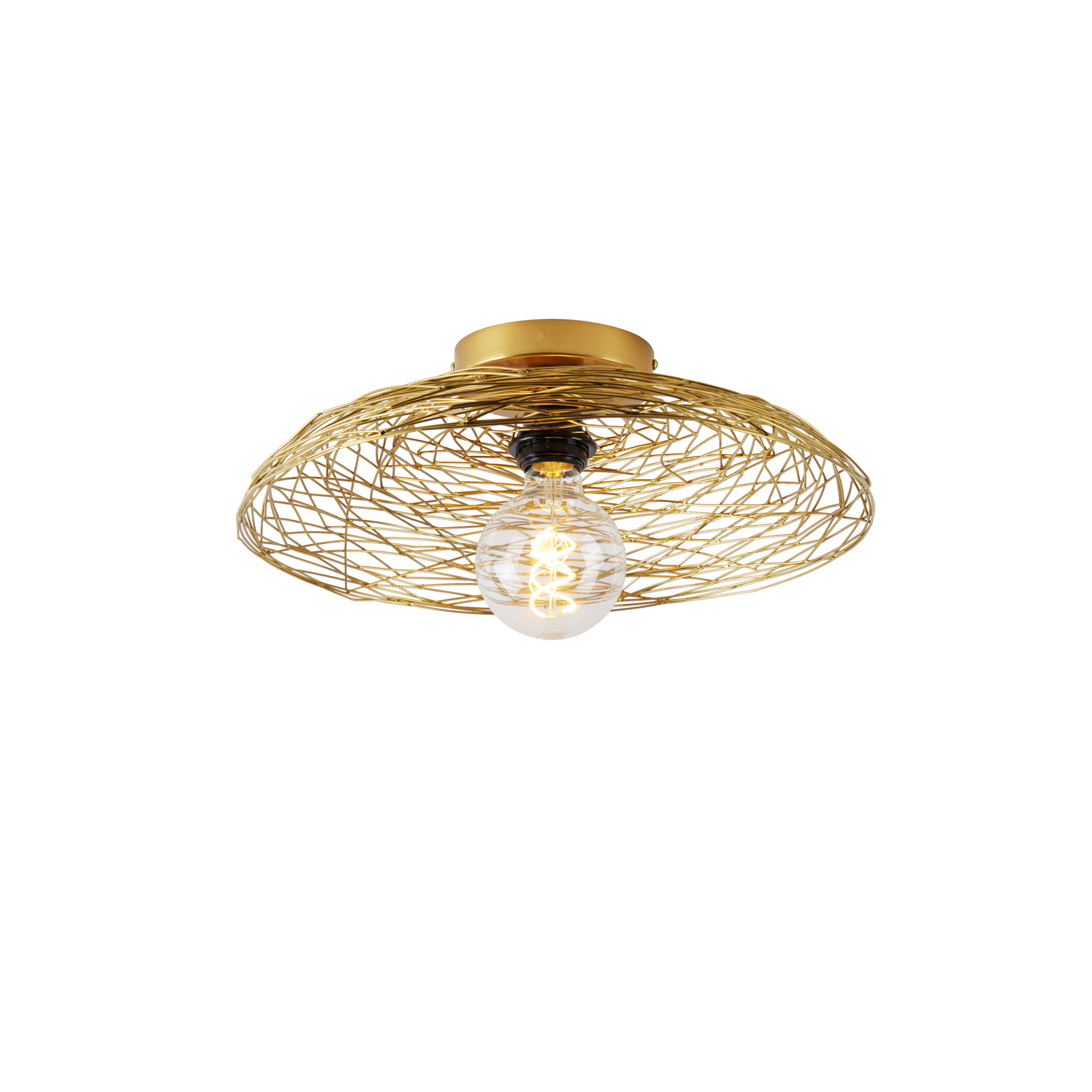 Lindby Kaviya loftslampe guld højde 15 cm