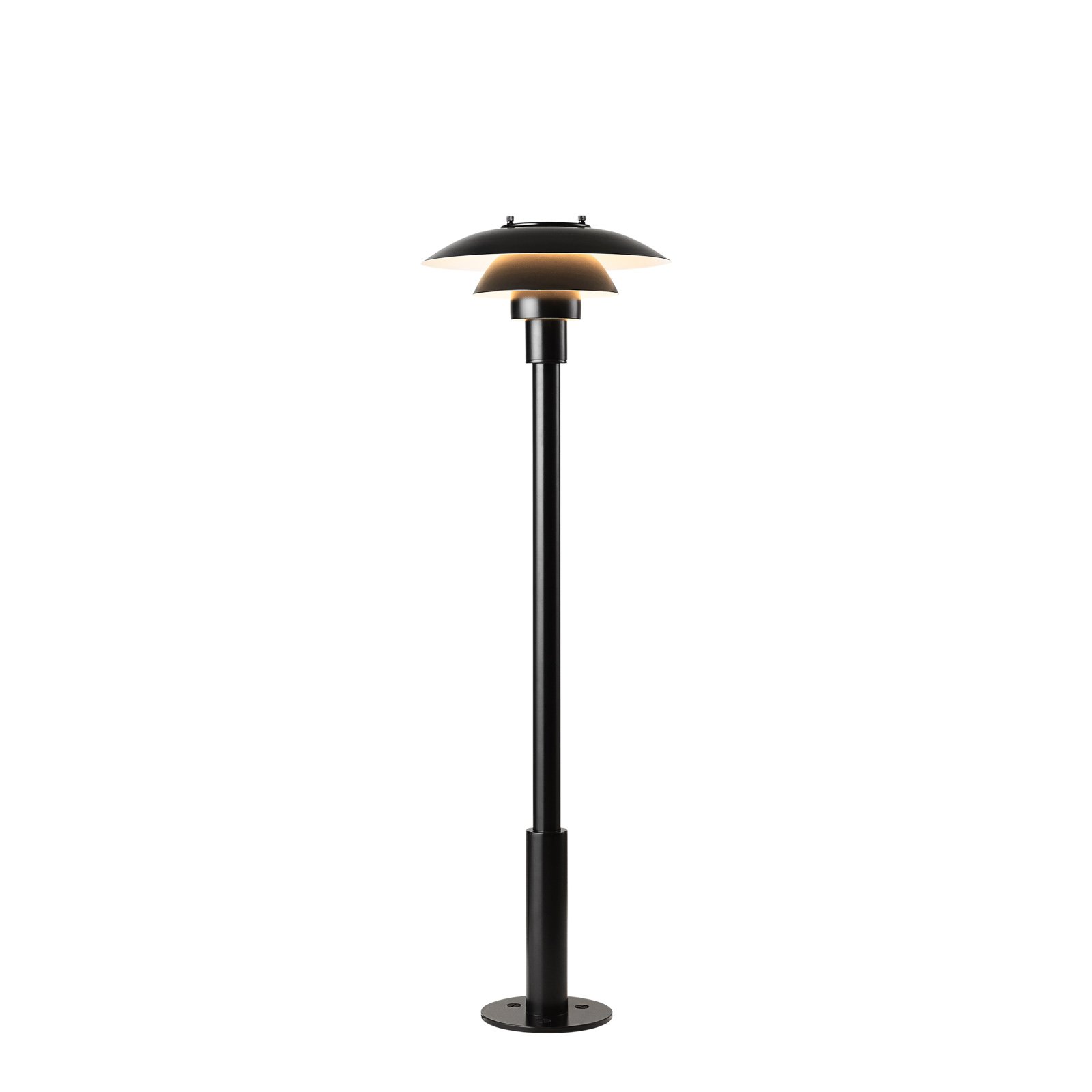 Louis Poulsen Borne lumineuse PH 3-2 1/2, noir, 91 cm acier inoxydable