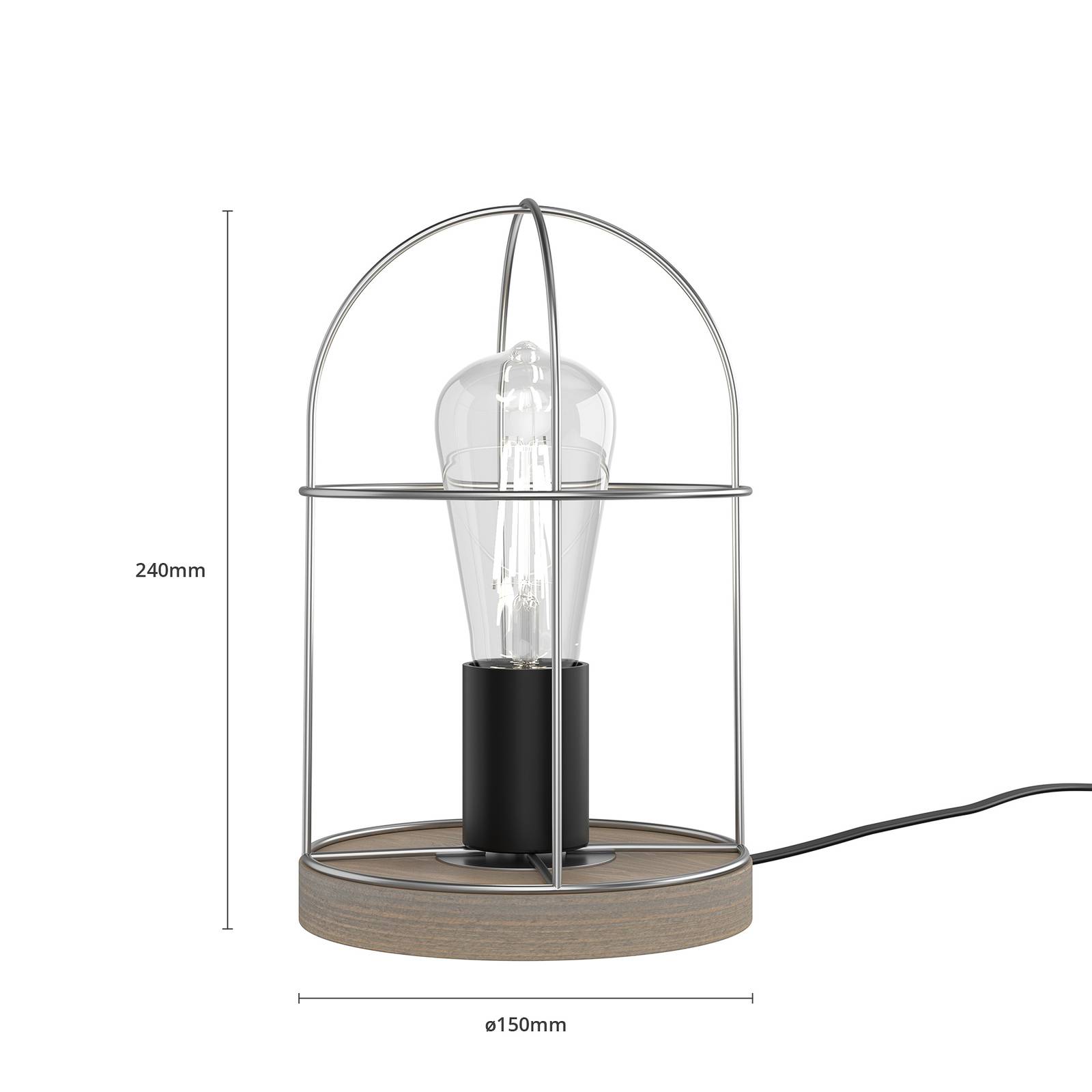 Envostar Neptuna lampa stołowa metalowy klosz