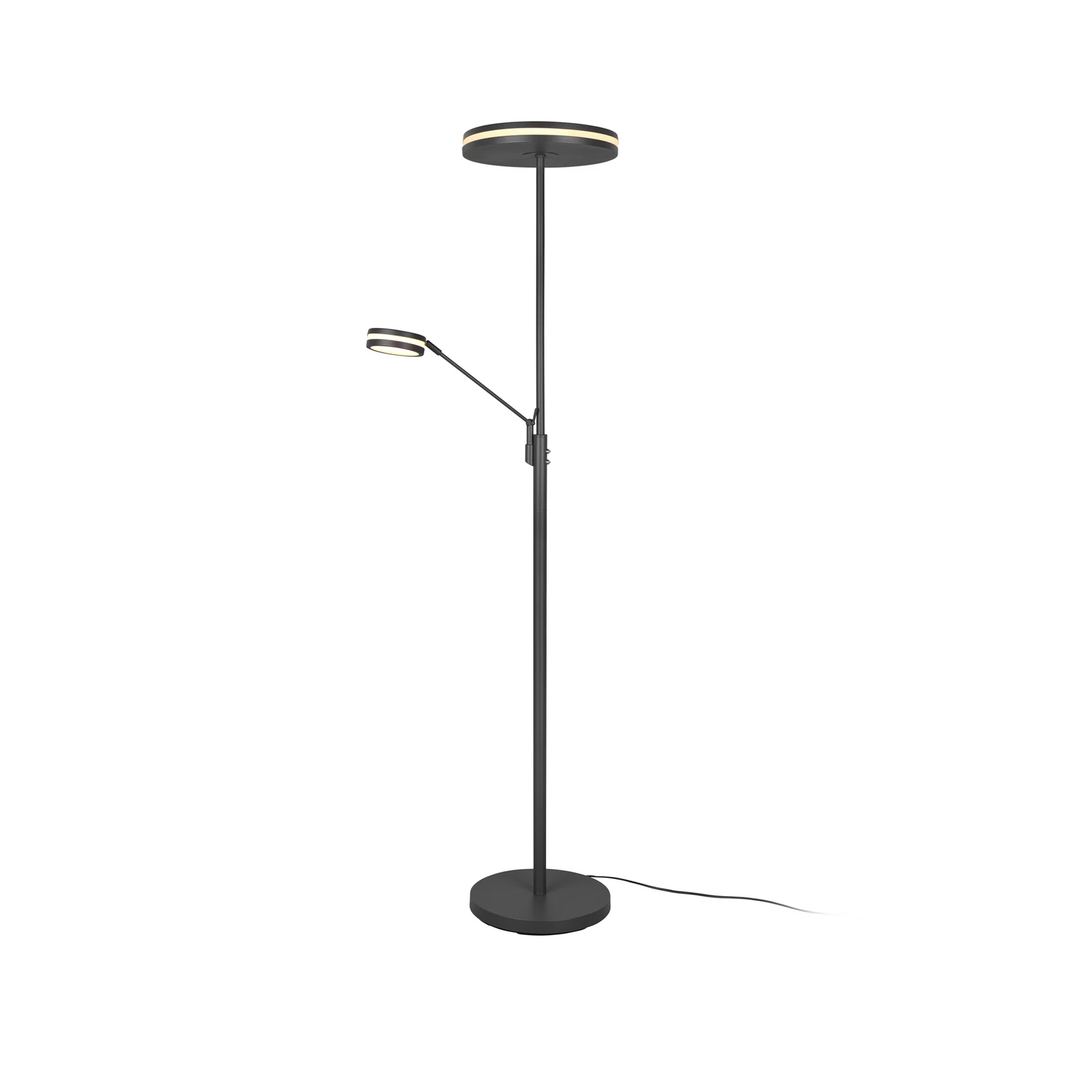 Lampa LED de tavan Franklin, lampă de citit, antracit