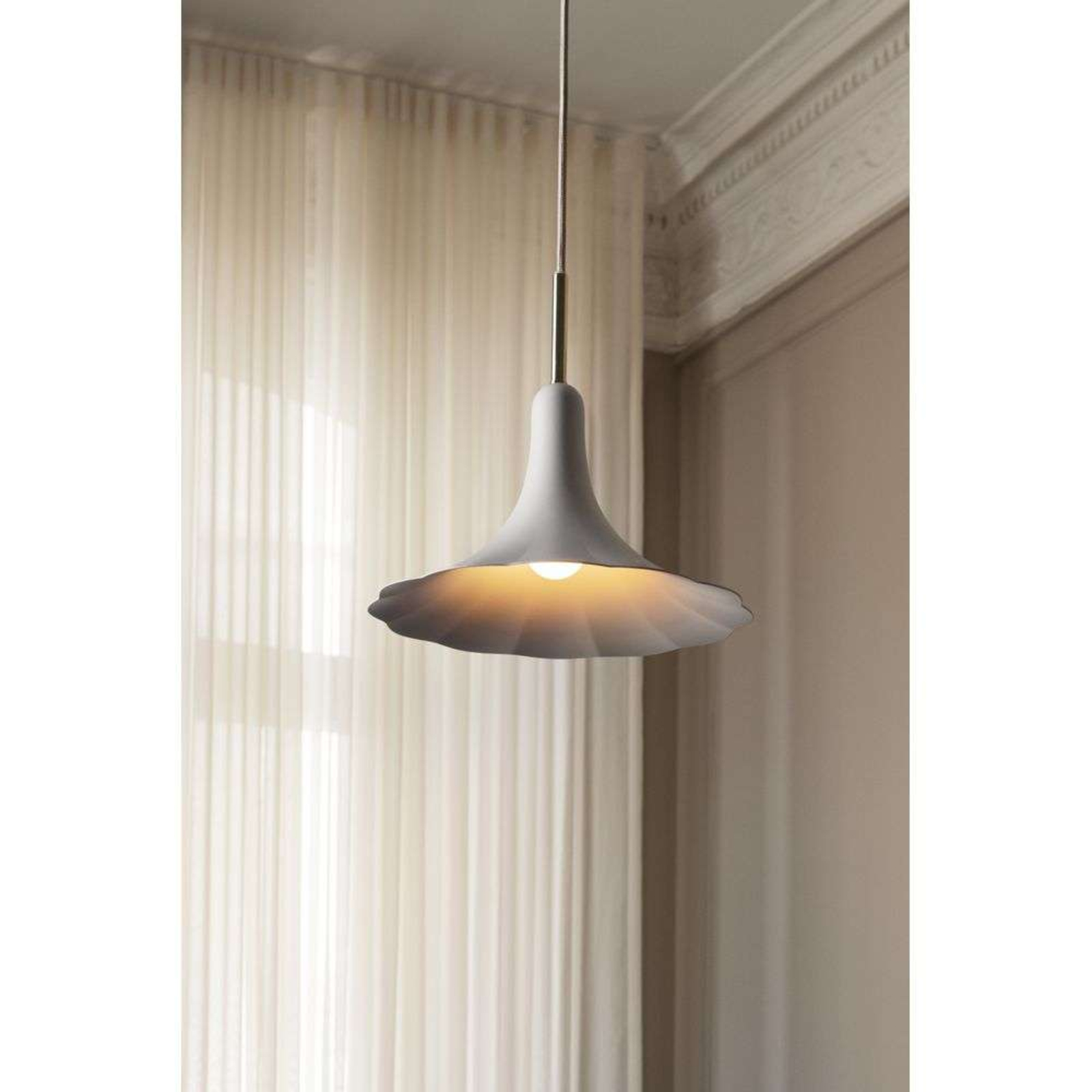 Petalii 1 Lustră Pendul Small White/Polished Brass - Nuura