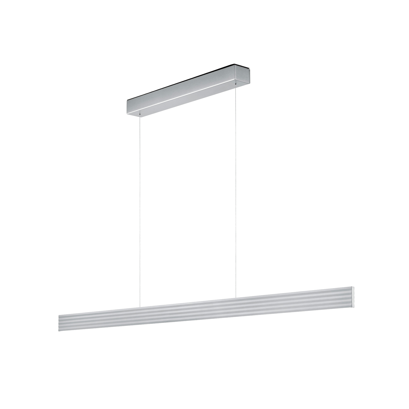 Lámpara colgante LED Fara, Up/down, longitud 132cm níquel