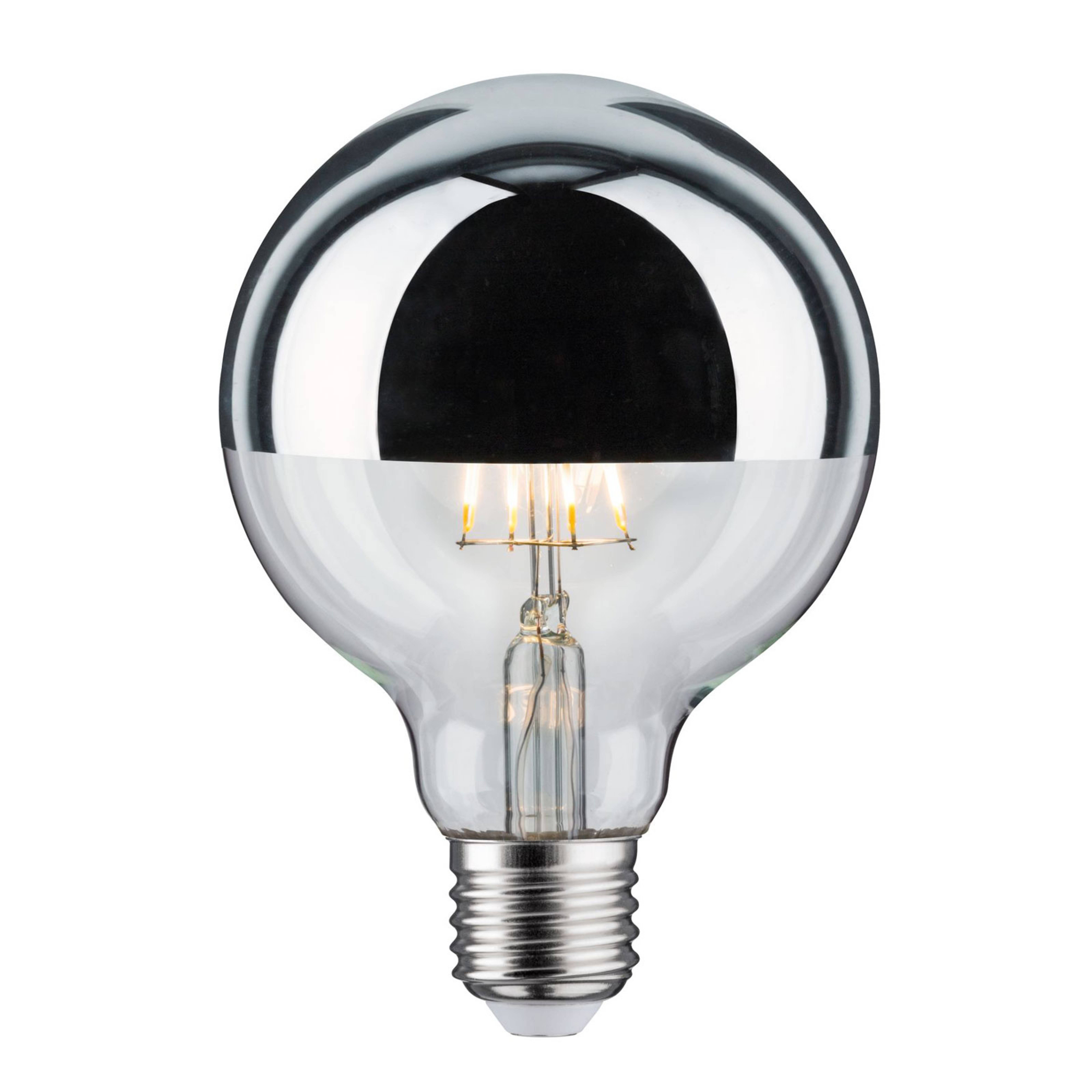 Lampada LED E27 827 6.5W espelho de cabeça prata