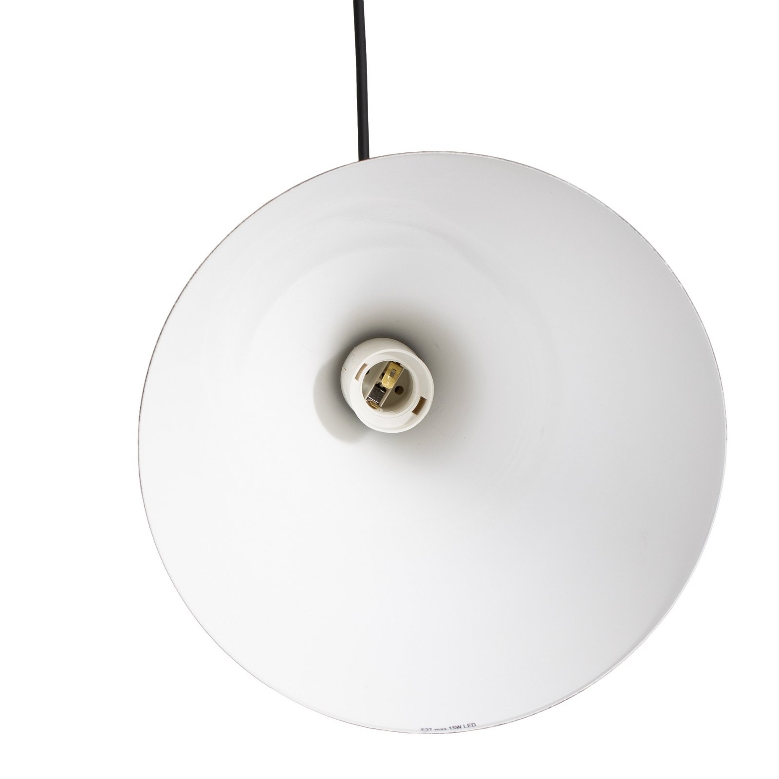 Závěsné světlo tvar, černá, kov, Ø 24 cm, kužel, E27