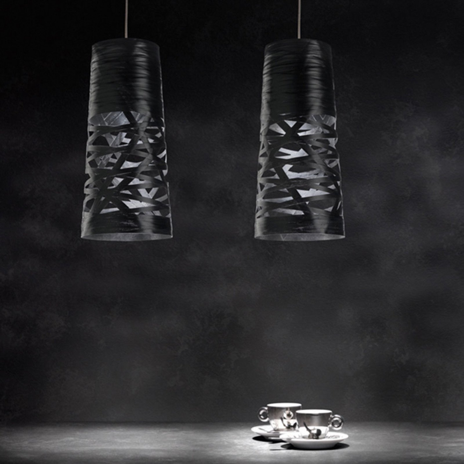 Foscarini Tress mini lampă suspendată negru