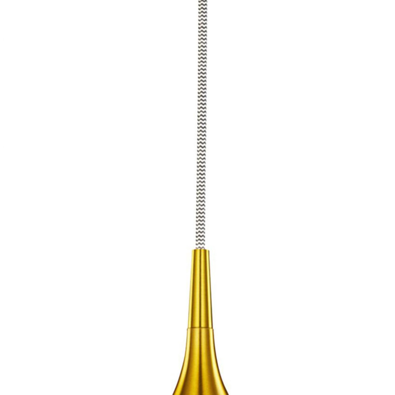 Värviline rippvalgusti Ø 12cm, kuldne
