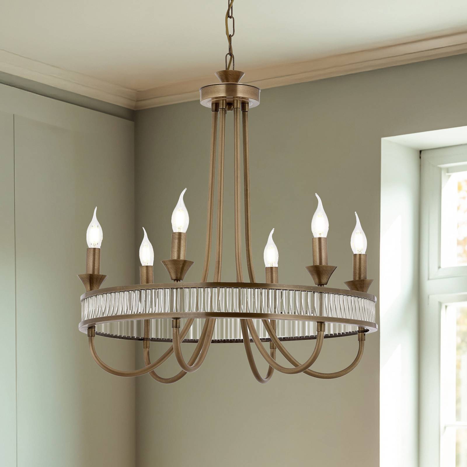Kronleuchter AV-1890-6E, sechsflammig günstig online kaufen