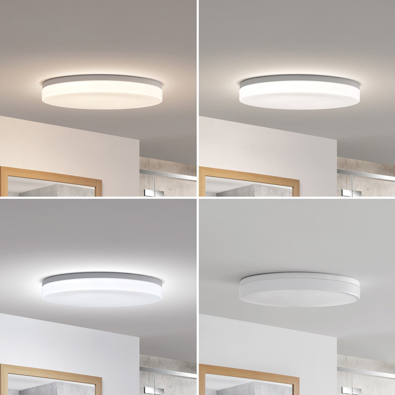 Prios Wynion LED ceiling lamp, CCT App, 50 cm