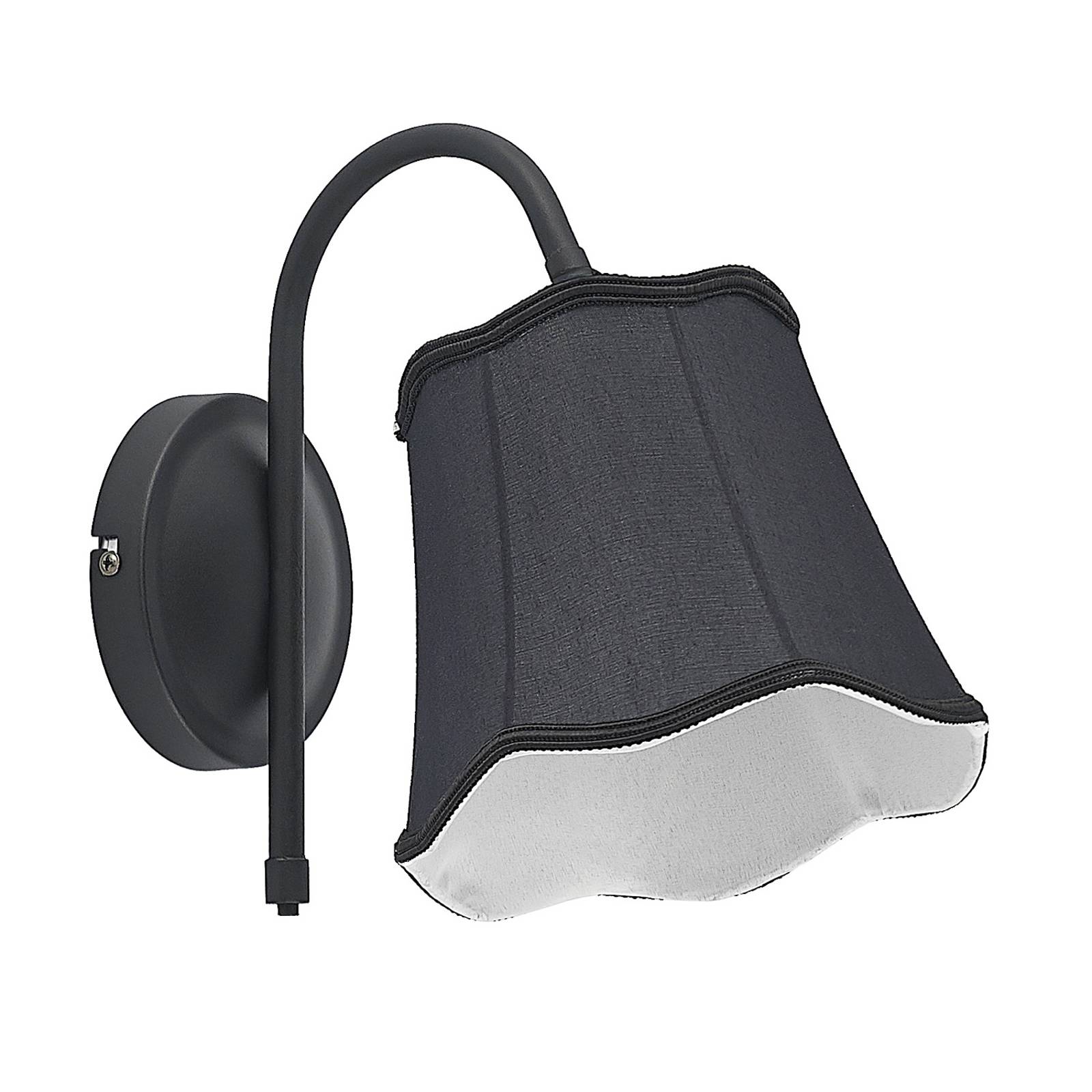 Lucande Wall Light - Living / Dining Room - dimmable - Vintage - Black