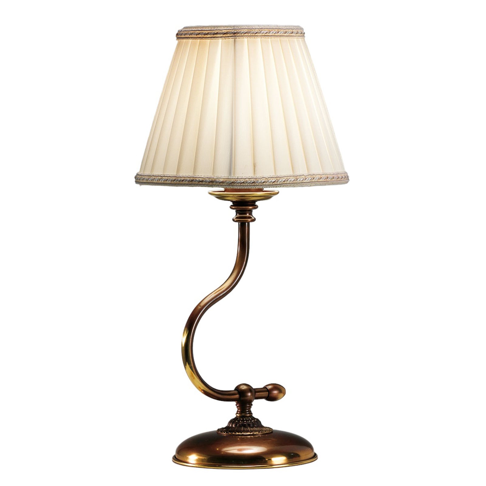 Classic - table lamp with a curved frame