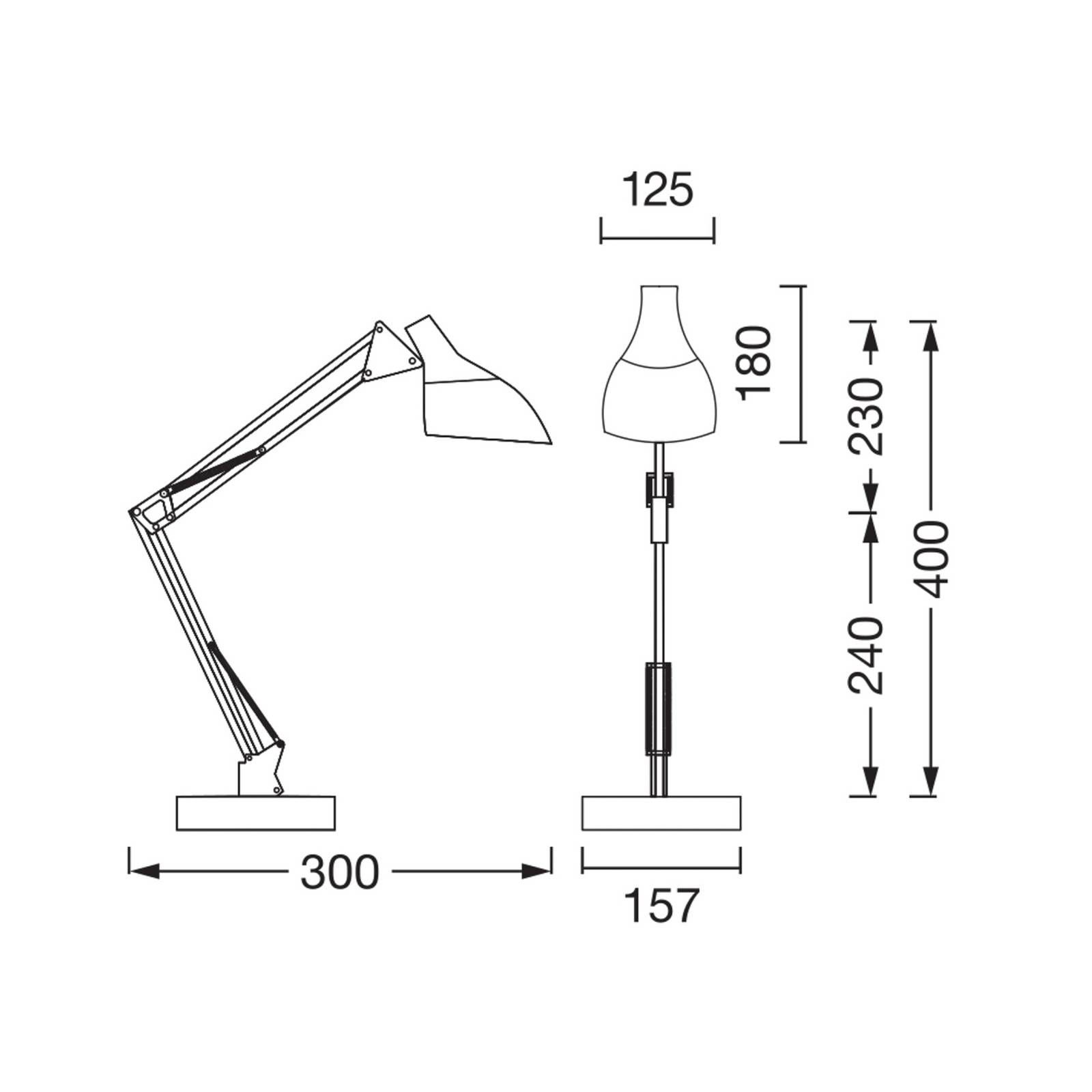 OSRAM Tischleuchte Office Line Desk Pear, schwarz, E27 günstig online kaufen